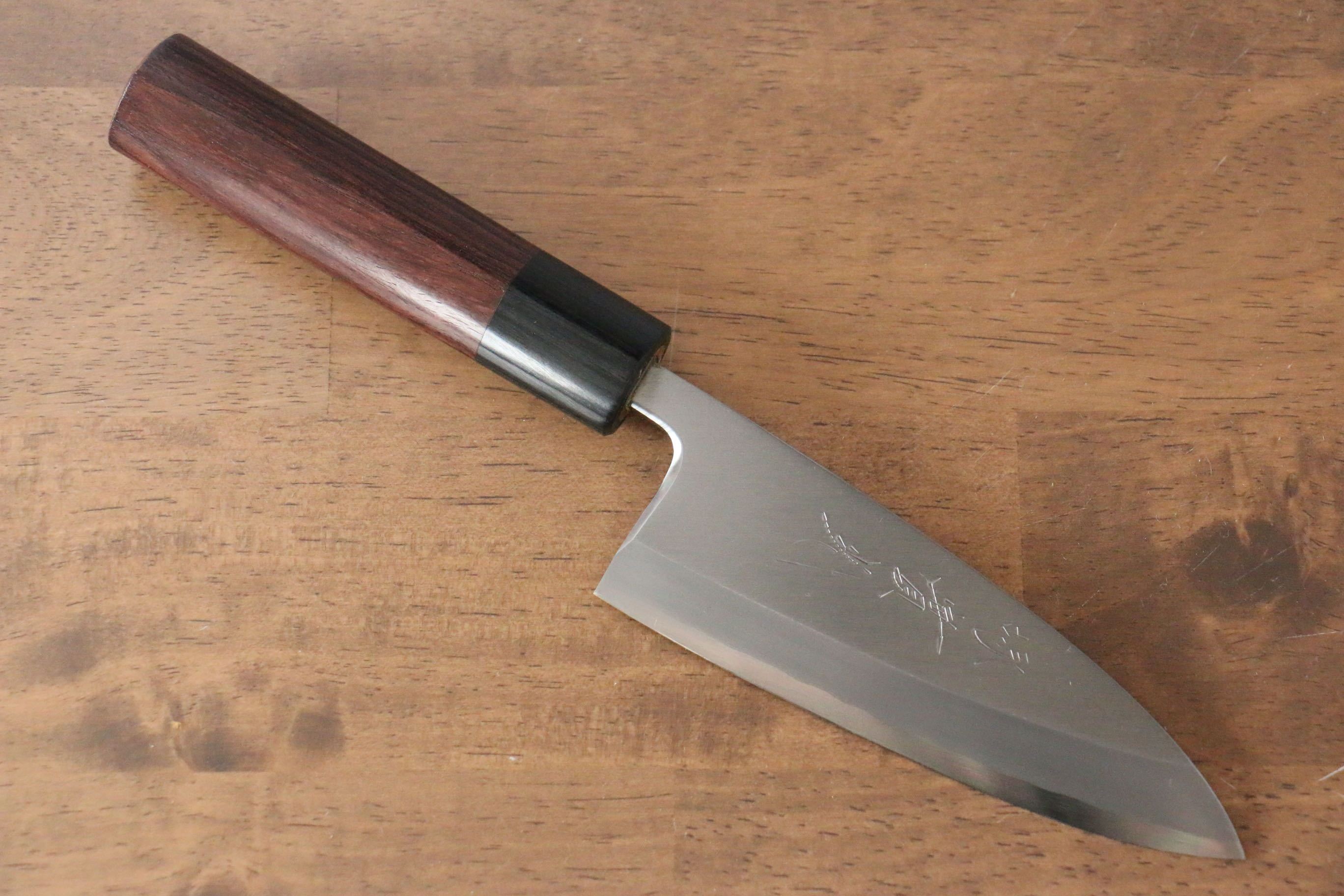 Jikko Silver Steel No.3 Deba 120mm Shitan Handle - Japanny - Best Japanese Knife