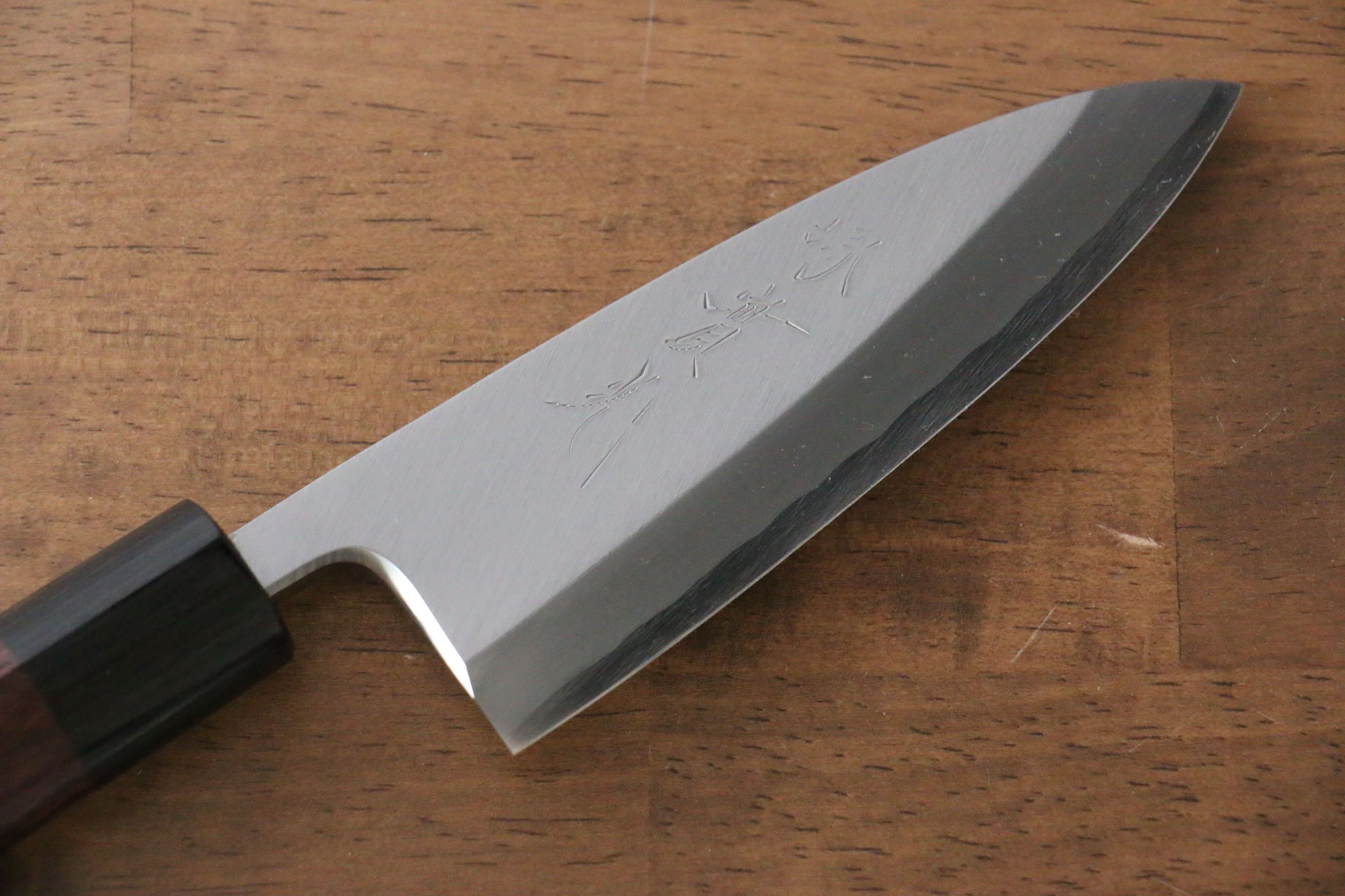 Jikko Silver Steel No.3 Deba 120mm Shitan Handle - Japanny - Best Japanese Knife
