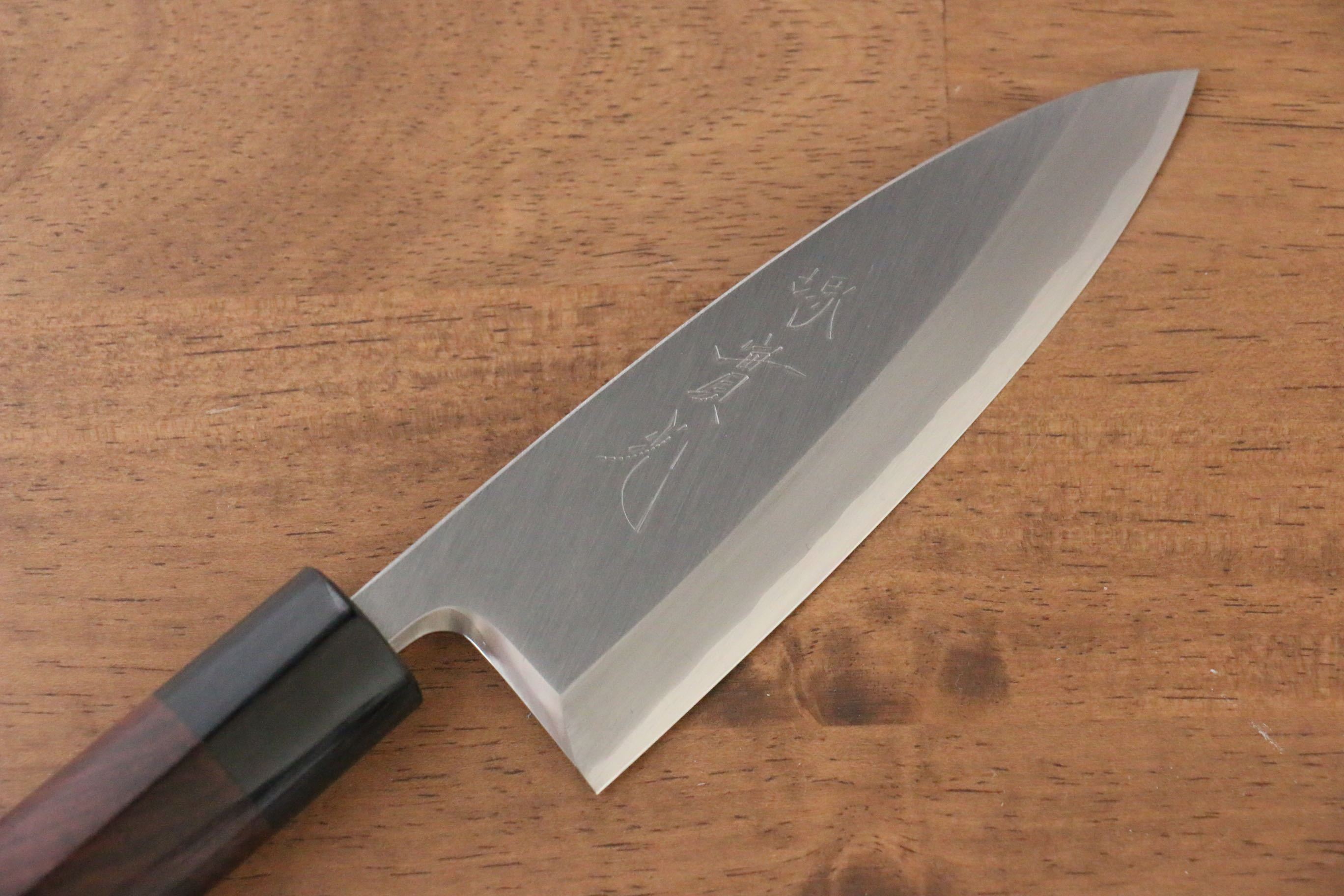 Jikko Silver Steel No.3 Deba 135mm Shitan Handle - Japanny - Best Japanese Knife