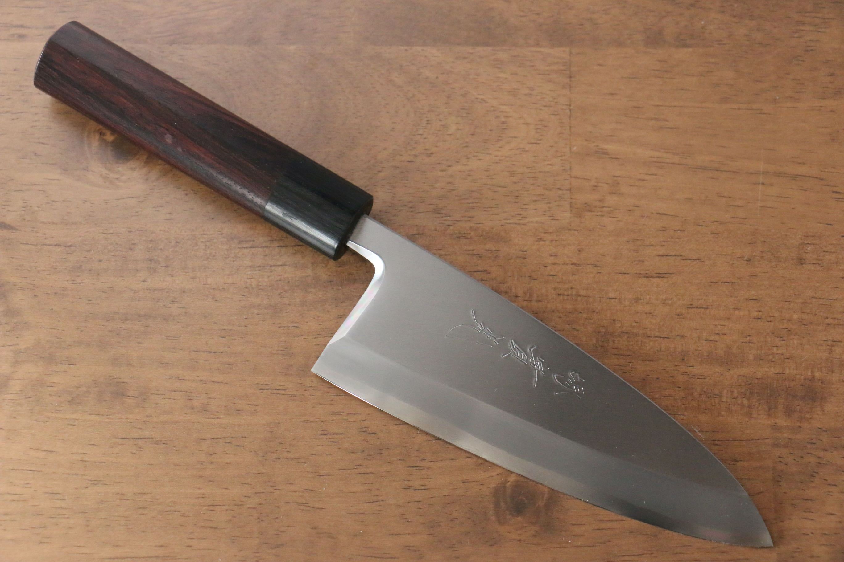 Jikko Silver Steel No.3 Deba 150mm Shitan Handle - Japanny - Best Japanese Knife