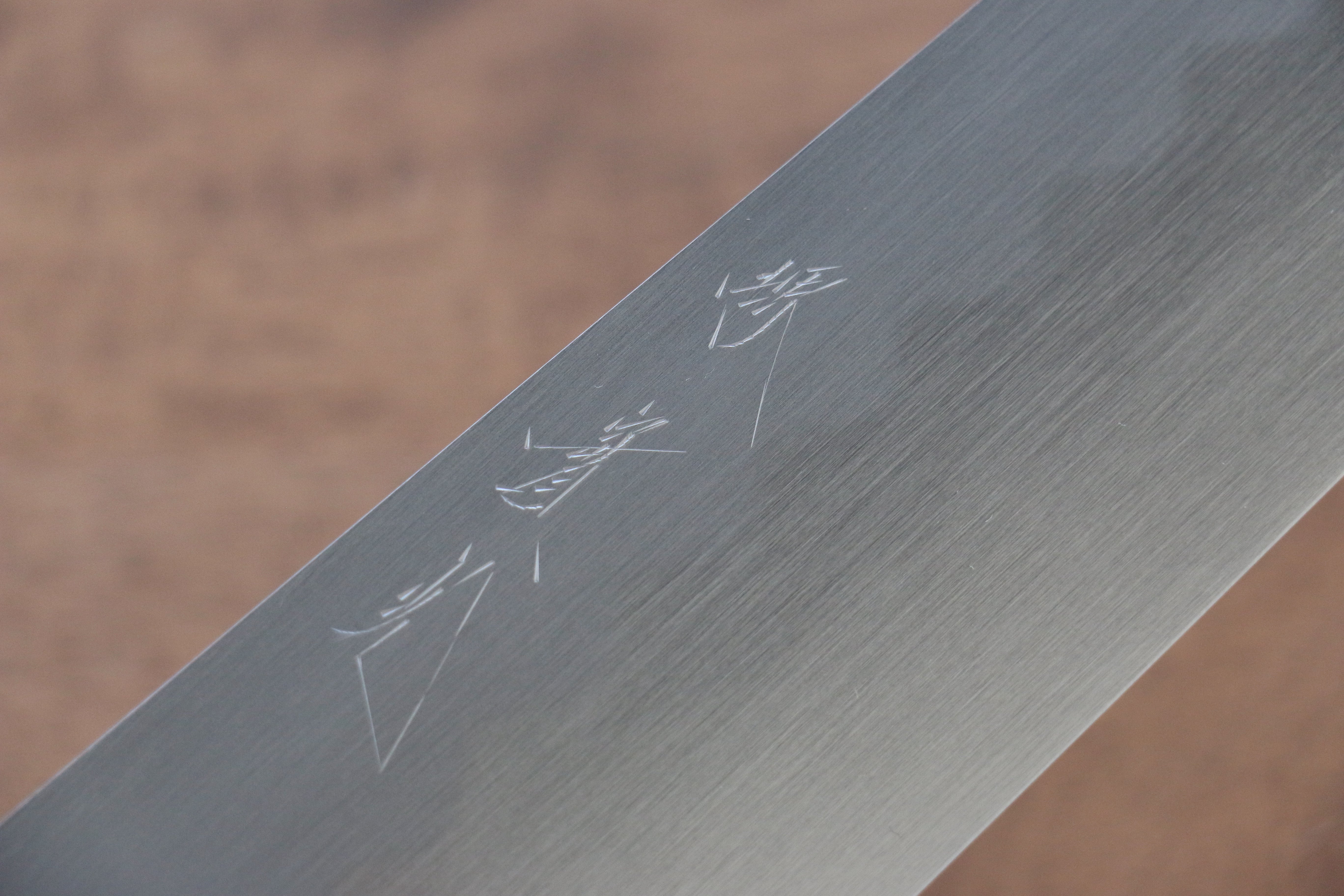 Jikko Honyaki White Steel No.3 Kasumitogi Kiritsuke Gyuto 240mm Ebony Wood Handle - Japanny - Best Japanese Knife