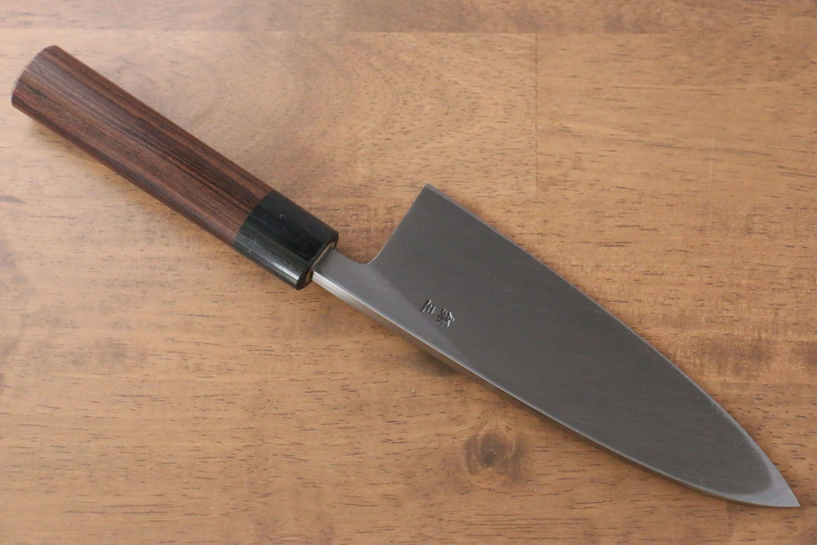 Jikko Silver Steel No.3 Deba 165mm Shitan Handle - Japanny - Best Japanese Knife