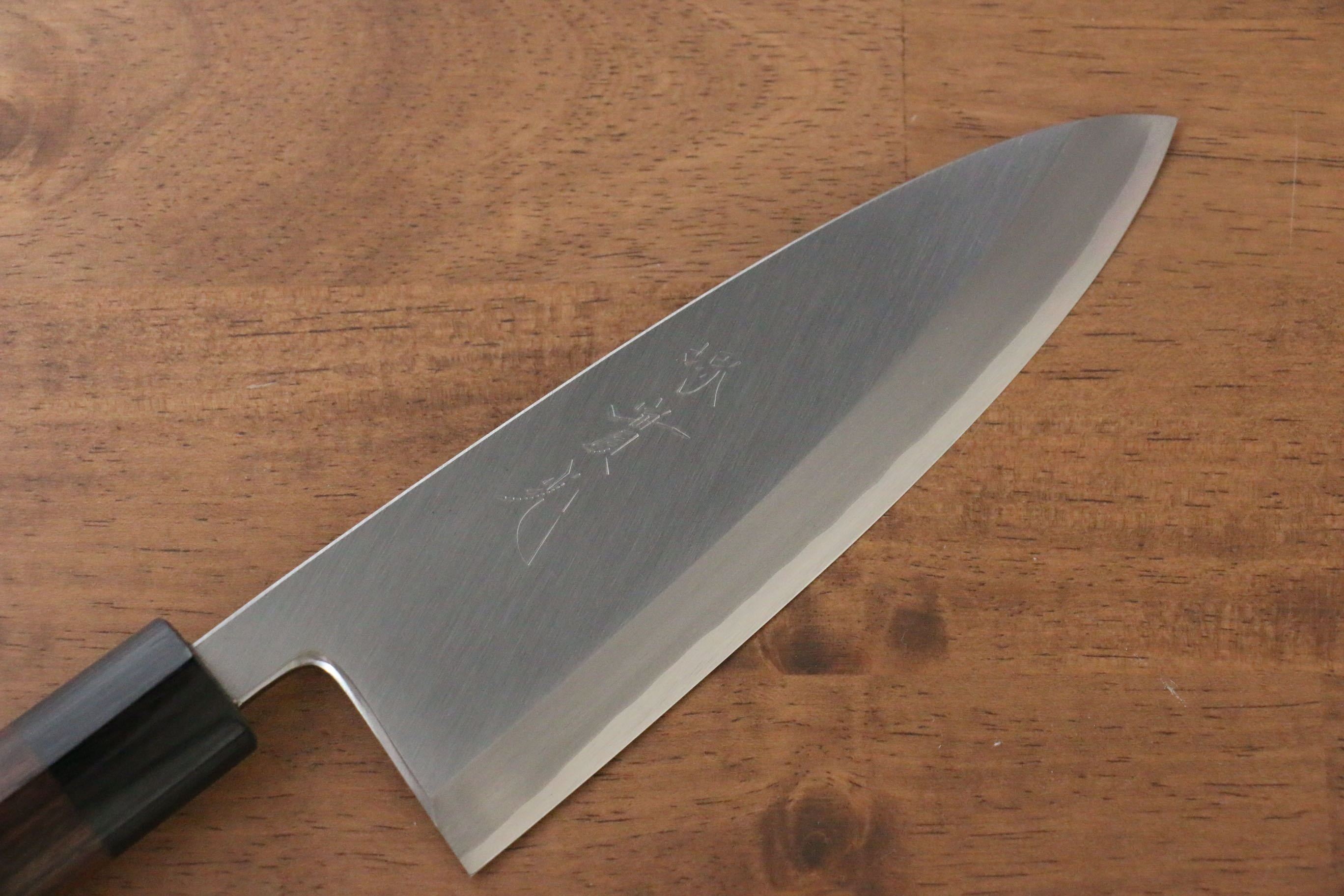 Jikko Silver Steel No.3 Deba 165mm Shitan Handle - Japanny - Best Japanese Knife