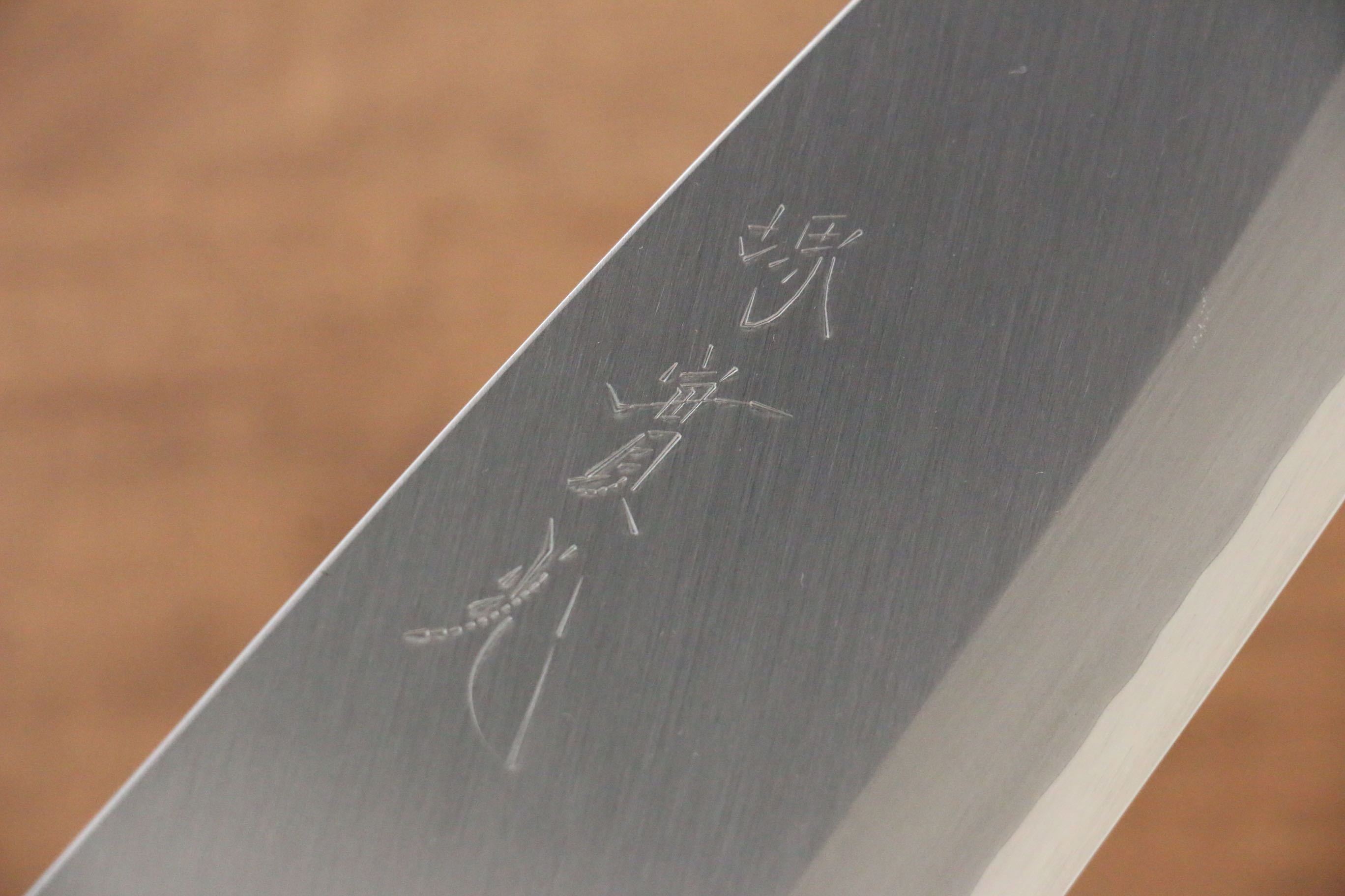 Jikko Silver Steel No.3 Deba 195mm Shitan Handle - Japanny - Best Japanese Knife