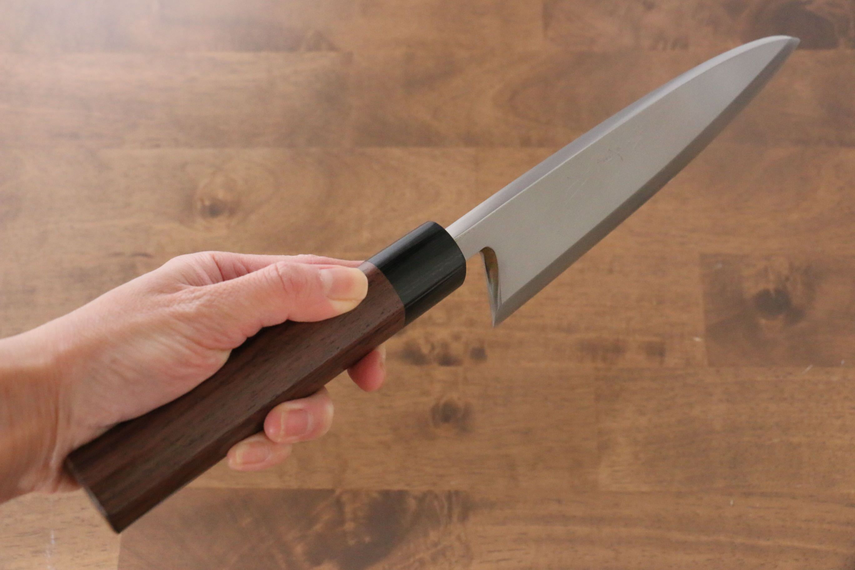 Jikko Silver Steel No.3 Deba 195mm Shitan Handle - Japanny - Best Japanese Knife