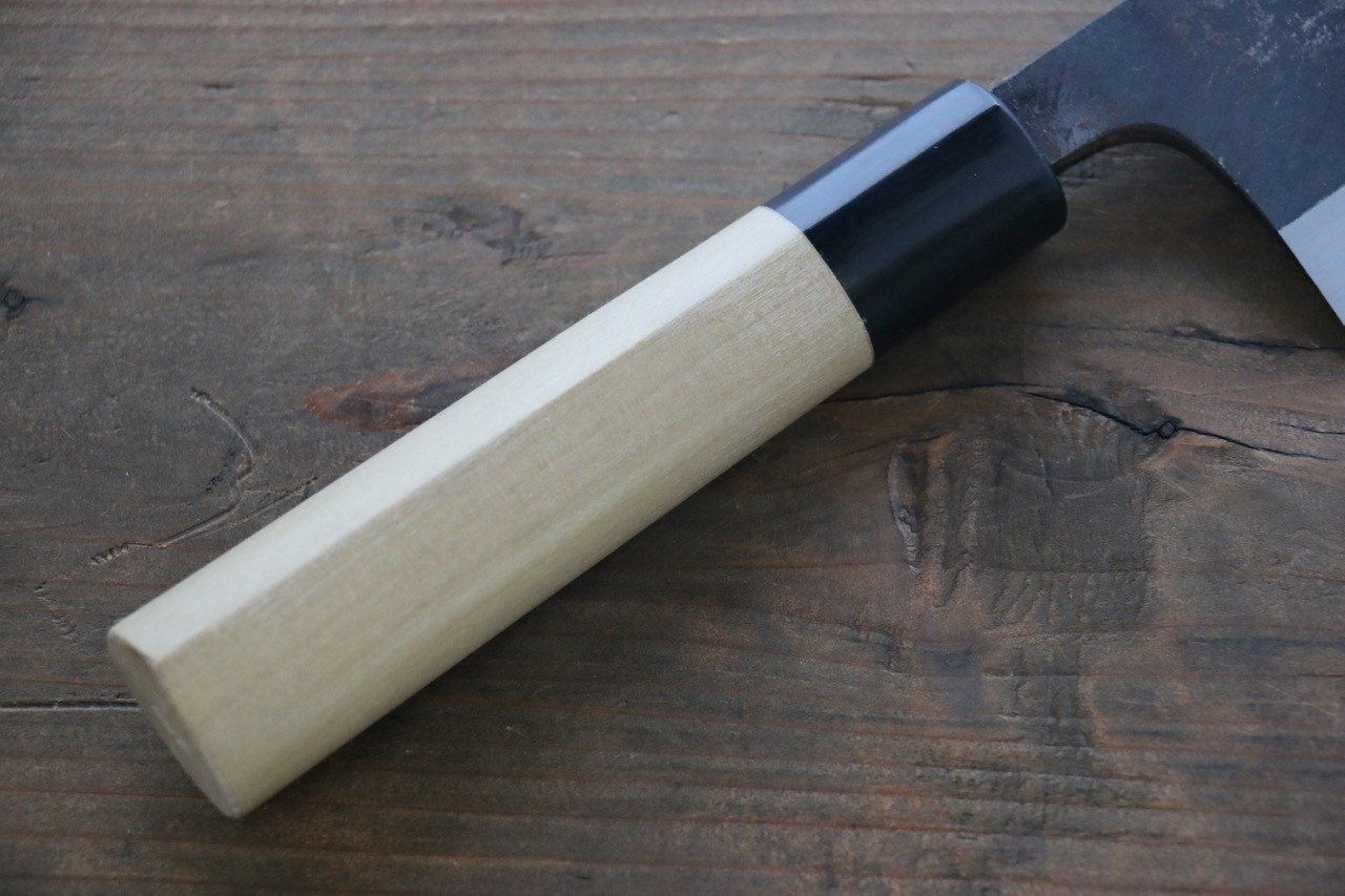 Sukenari White Steel No.2 Kurouchi Hongasumi Deba Magnolia Handle - Japanny - Best Japanese Knife