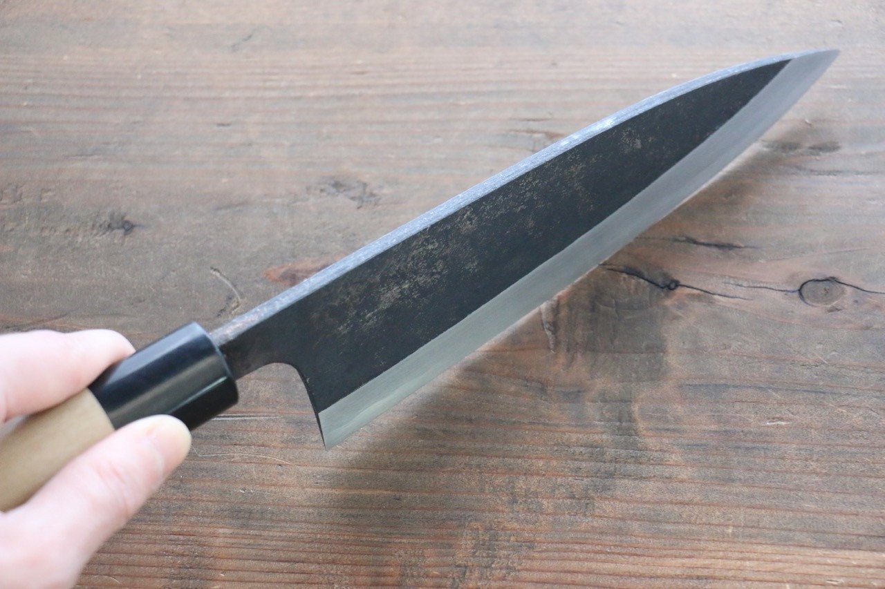 Sukenari White Steel No.2 Kurouchi Hongasumi Deba Magnolia Handle - Japanny - Best Japanese Knife