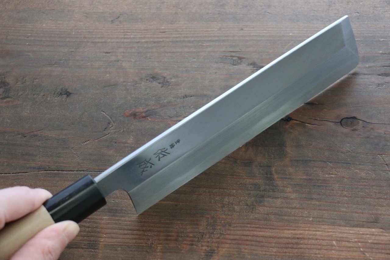 Sukenari White Steel No.2 Hongasumi Usuba Magnolia Handle - Japanny - Best Japanese Knife