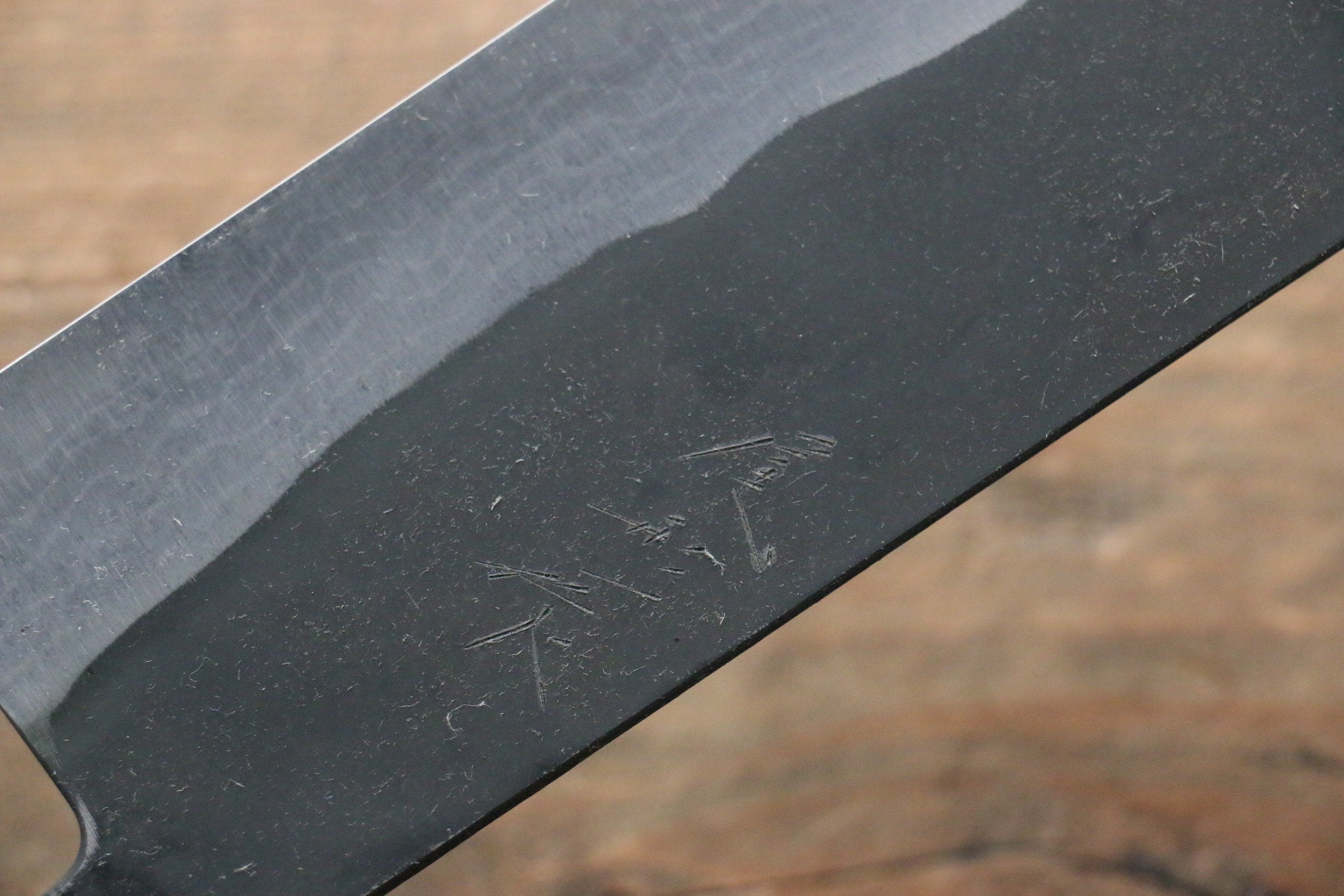 Shungo Ogata White Steel No.2 Kurouchi Damascus Nakiri 165mm Jarrah Handle - Japanny - Best Japanese Knife