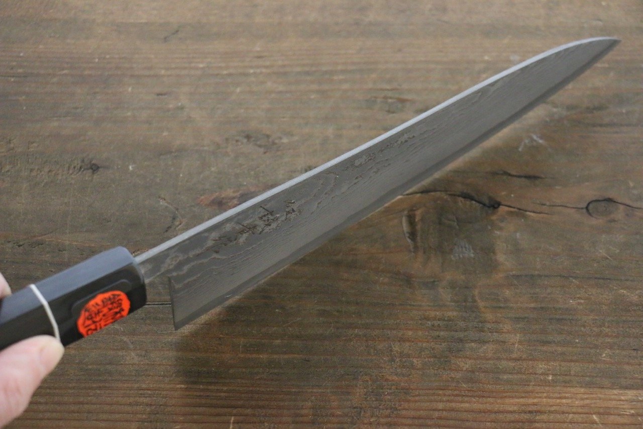 Shigeki Tanaka SG2 Damascus Gyuto 210mm Ebony Wood Handle - Japanny - Best Japanese Knife