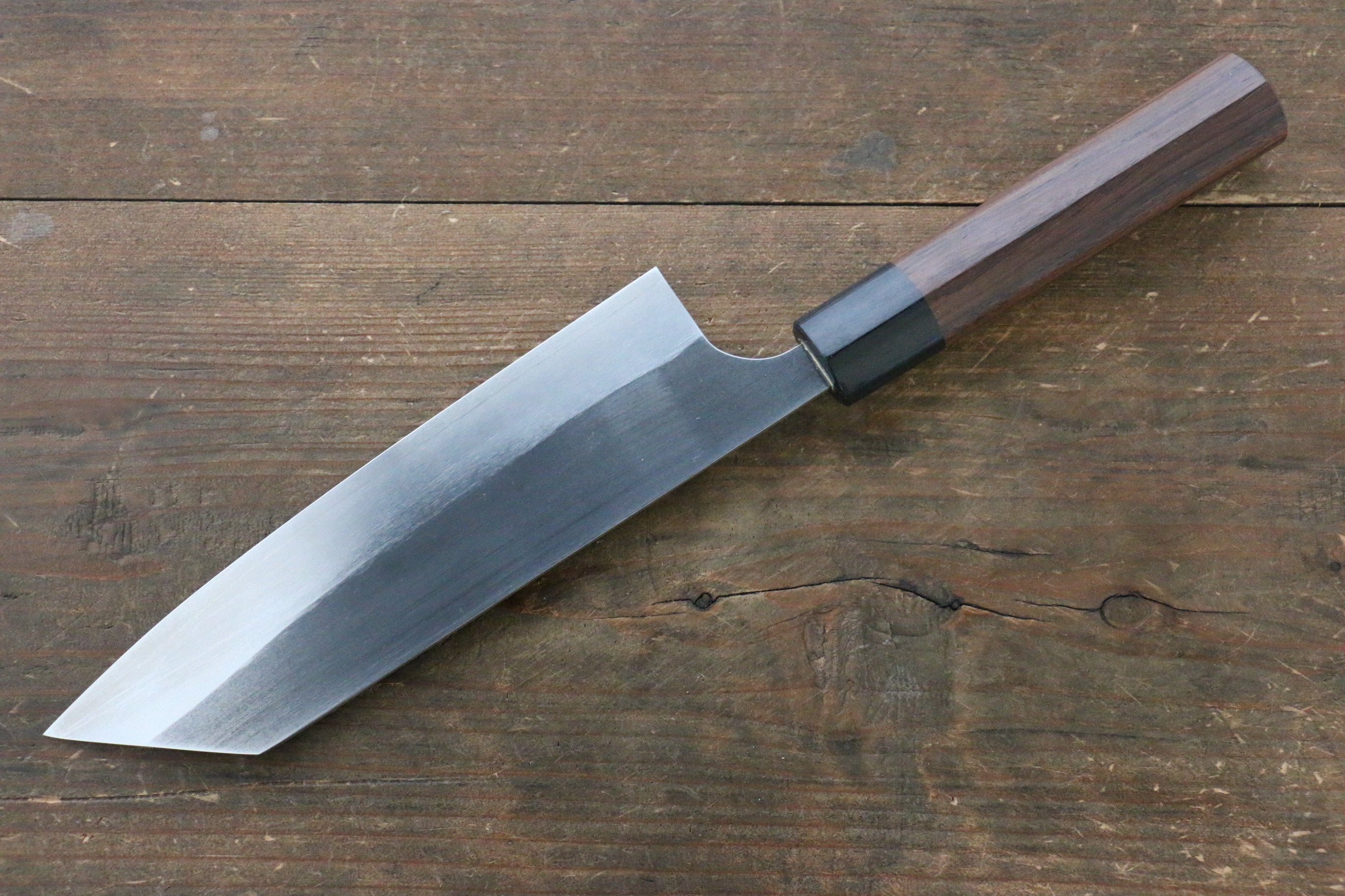 Shungo Ogata SG2 Kurouchi Black Finished Bunka 180mm Shitan Handle - Japanny - Best Japanese Knife