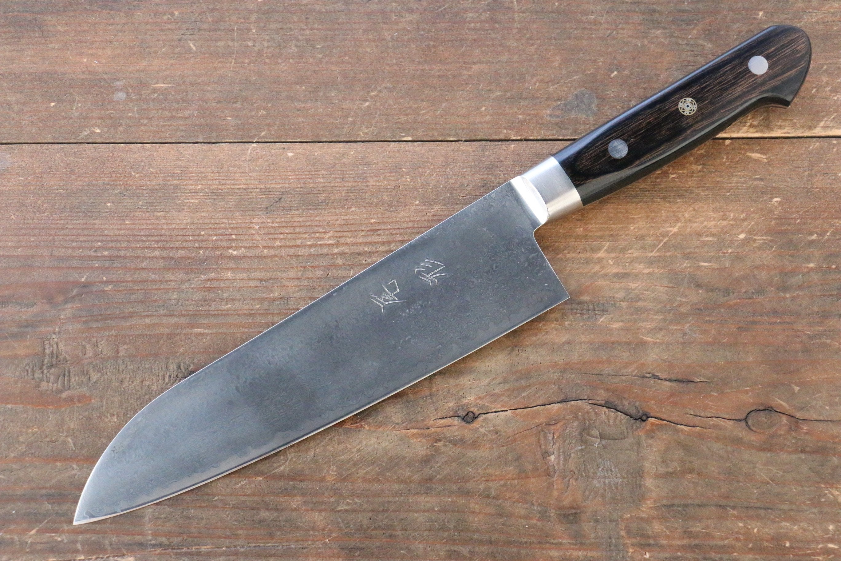 Shungo Ogata SG2 Damascus Santoku 180mm Handle - Japanny - Best Japanese Knife