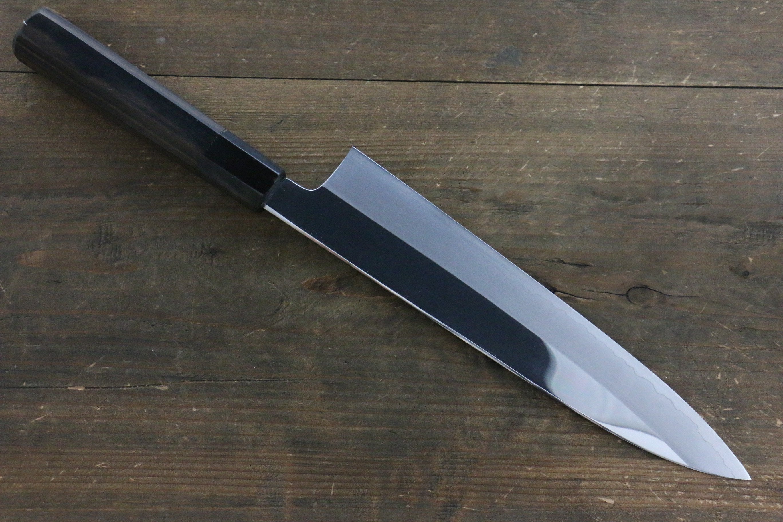 Kikumori VG10 Mirrored Finish Gyuto Japanese Chef Knife 240mm with Ebony Handle - Japanny - Best Japanese Knife