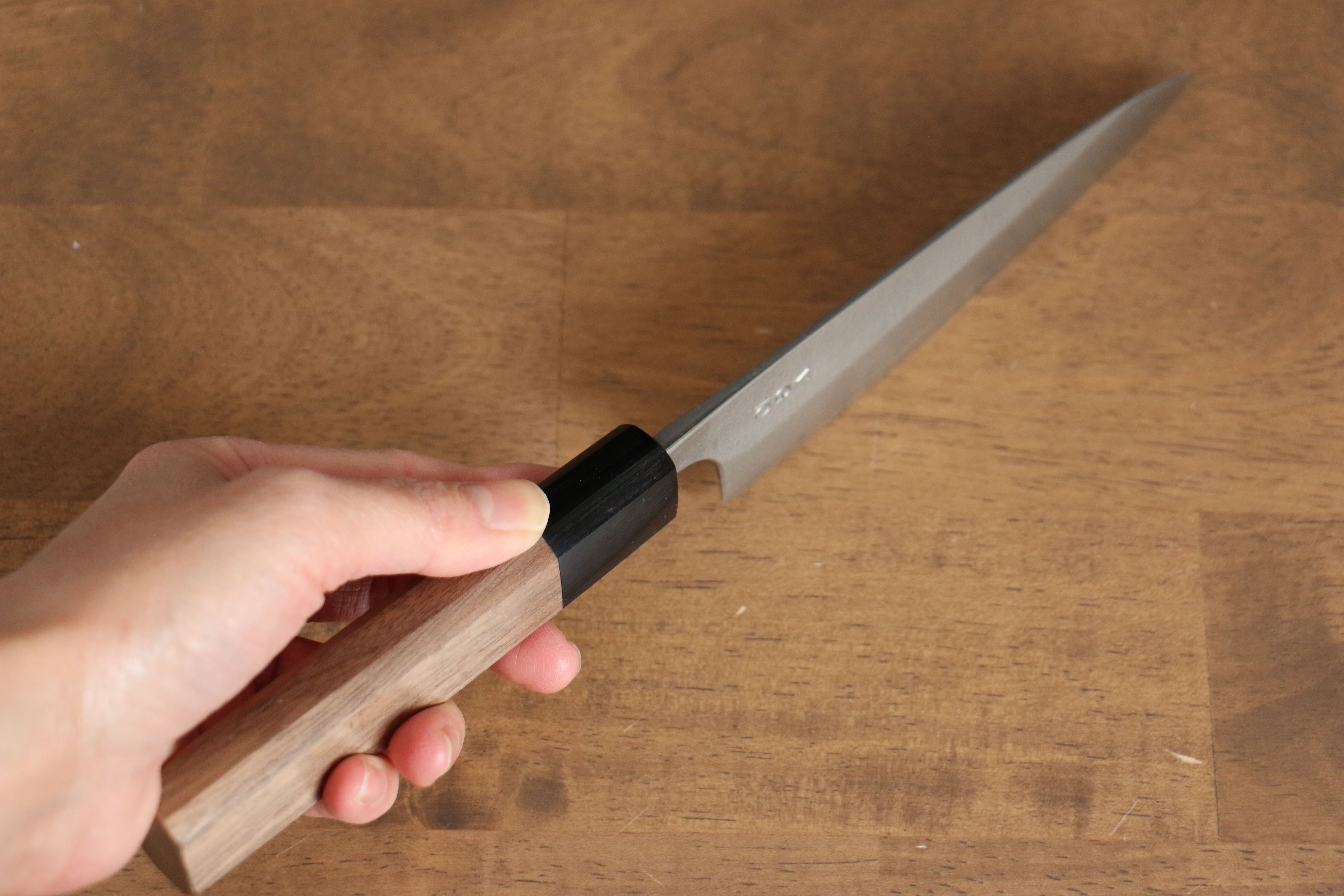 Nao Yamamoto VG10 Nashiji Damascus Petty-Utility 140mm Walnut Handle - Japanny - Best Japanese Knife