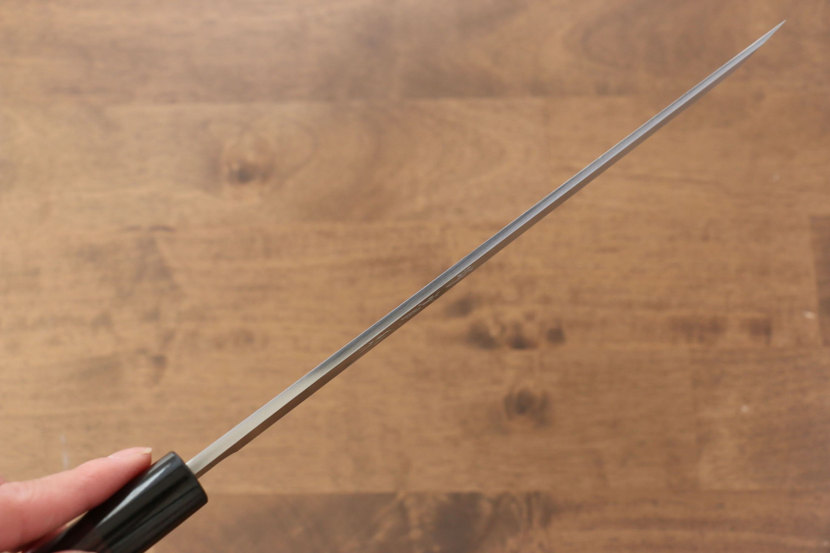 Jikko White Steel No.2 Sakimaru Yanagiba 240mm Shitan Handle - Japanny - Best Japanese Knife