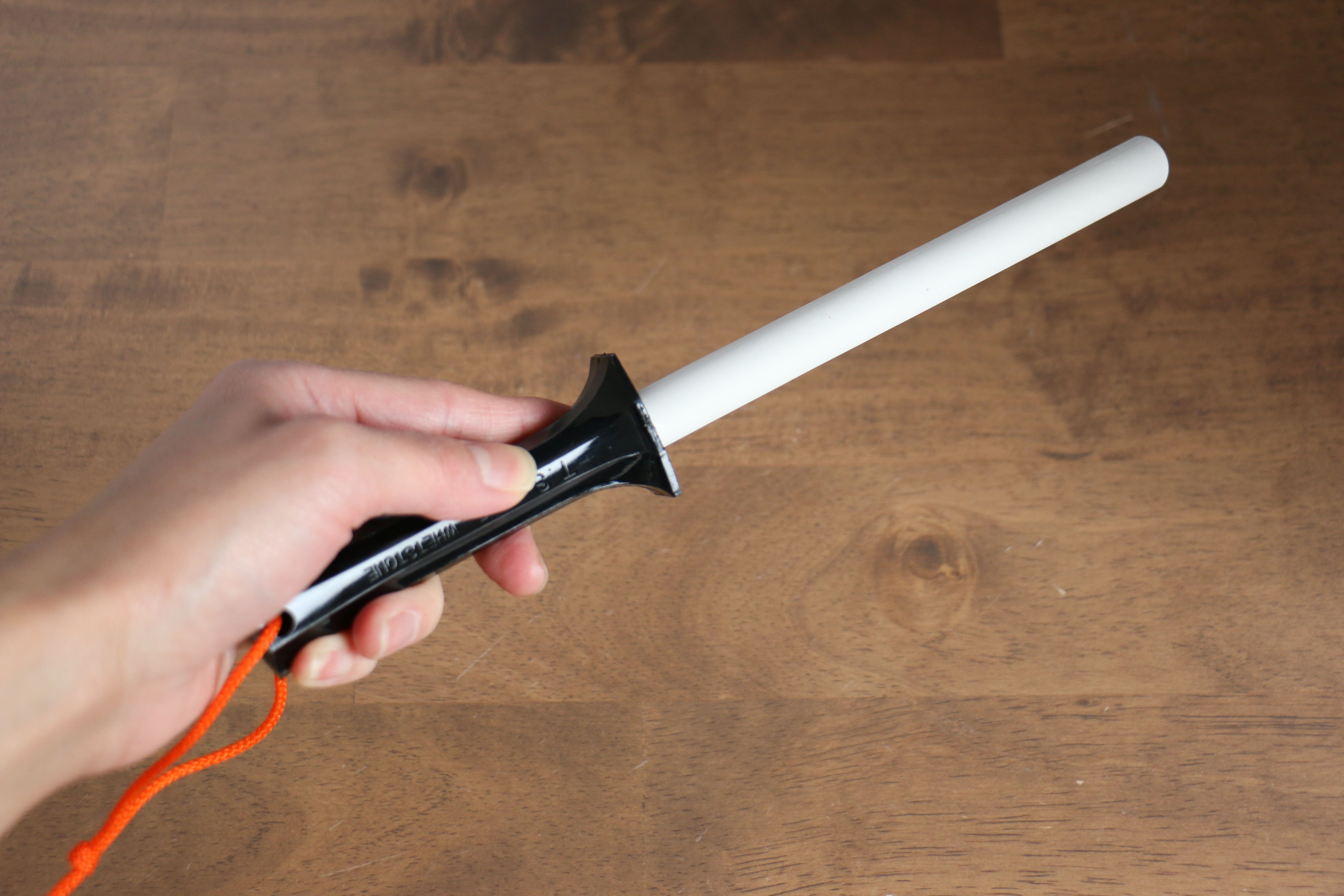 Fine ceramic Sharpening Rod Black Plastic Handle - Japanny - Best Japanese Knife