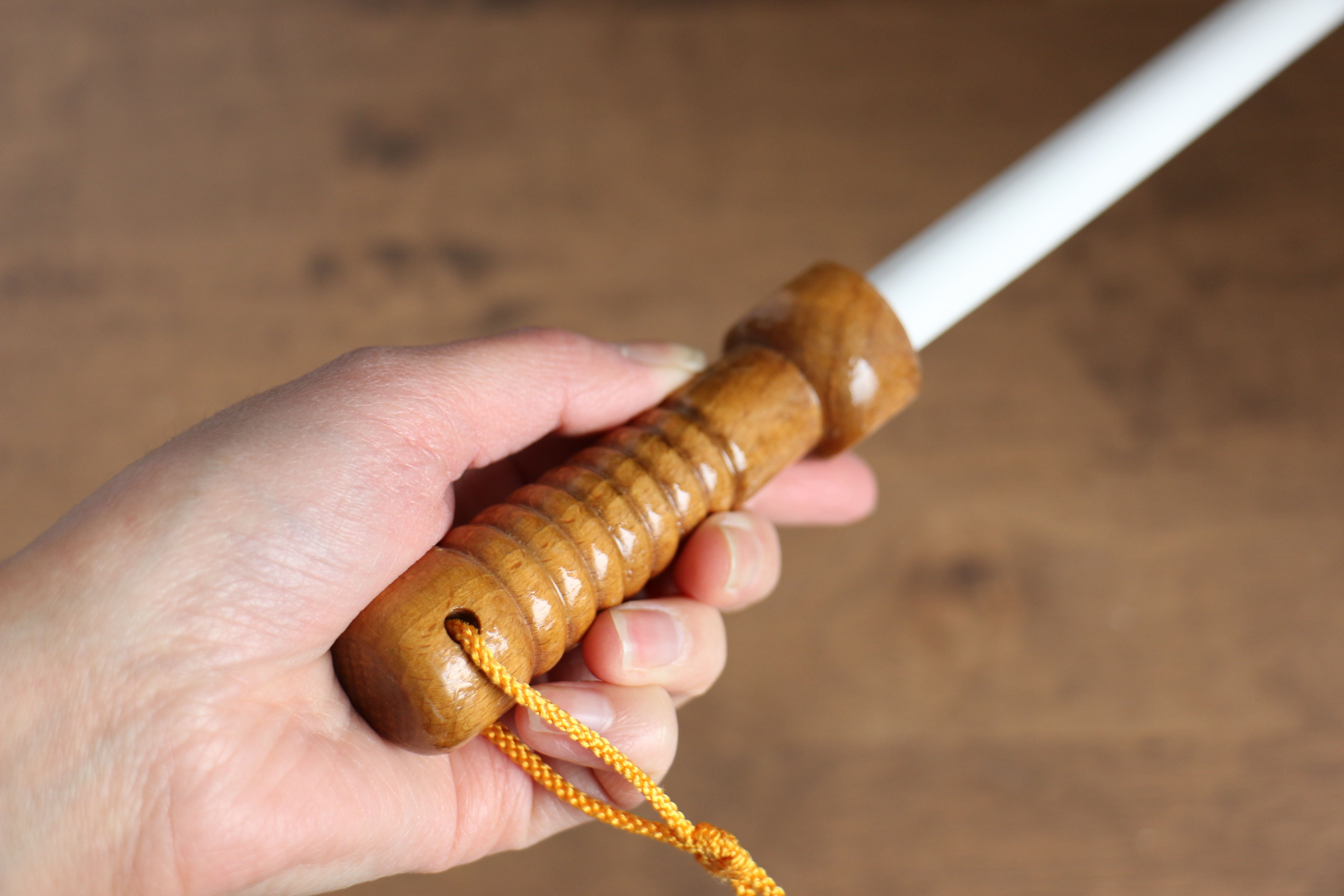 Fine ceramic Sharpening Rod Brown Pakka wood Handle - Japanny - Best Japanese Knife