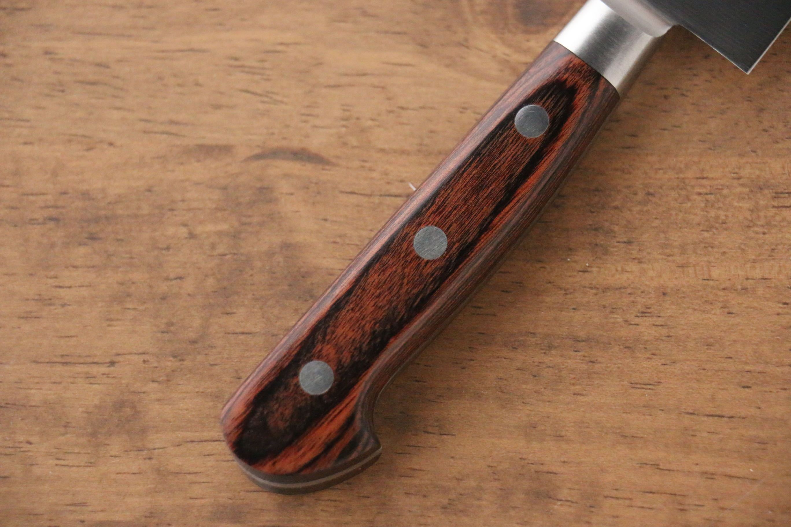 Iseya Molybdenum Petty-Utility 150mm Mahogany Pakka wood Handle - Japanny - Best Japanese Knife
