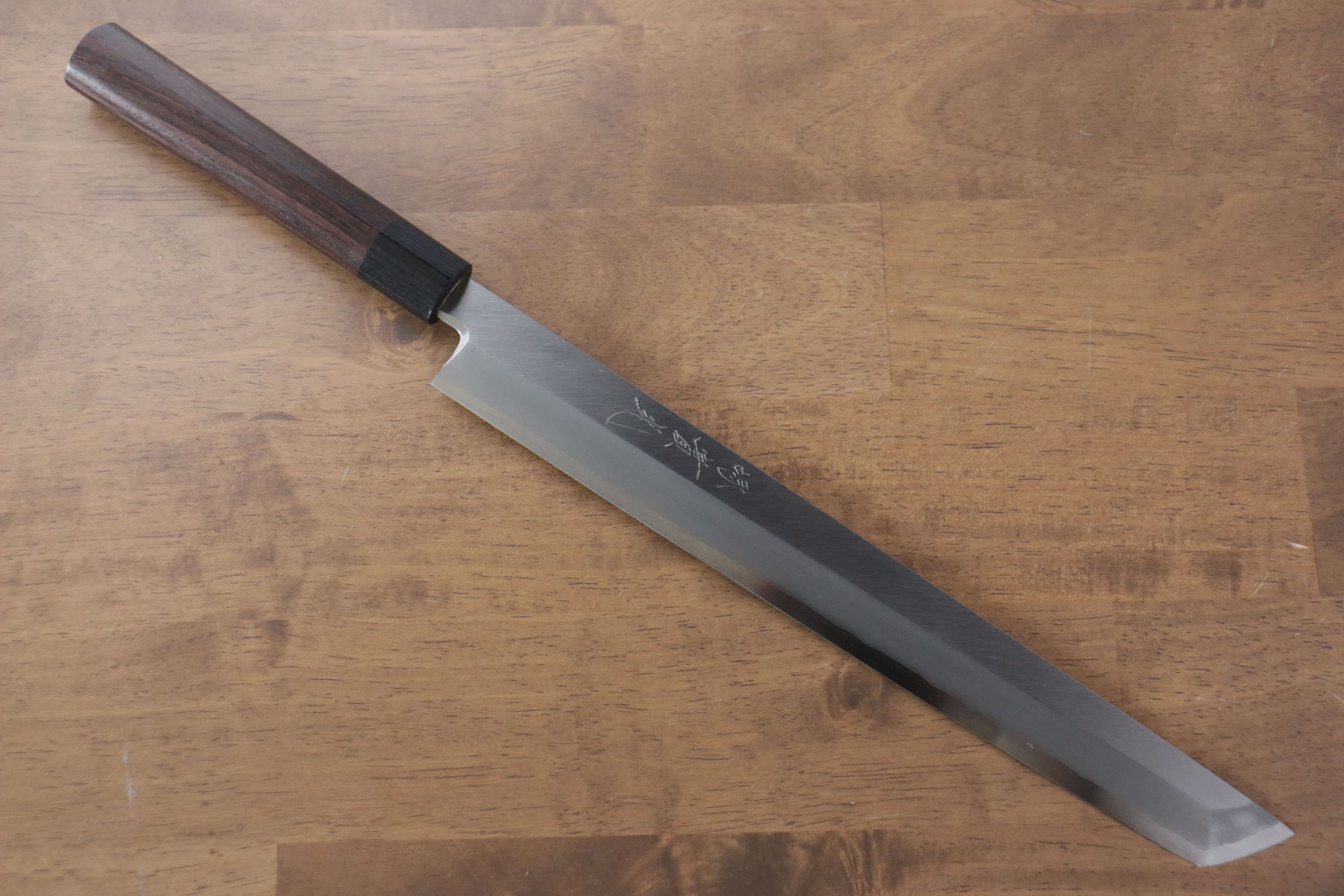 Jikko Silver Steel No.3 Sakimaru Yanagiba 300mm Shitan Handle - Japanny - Best Japanese Knife