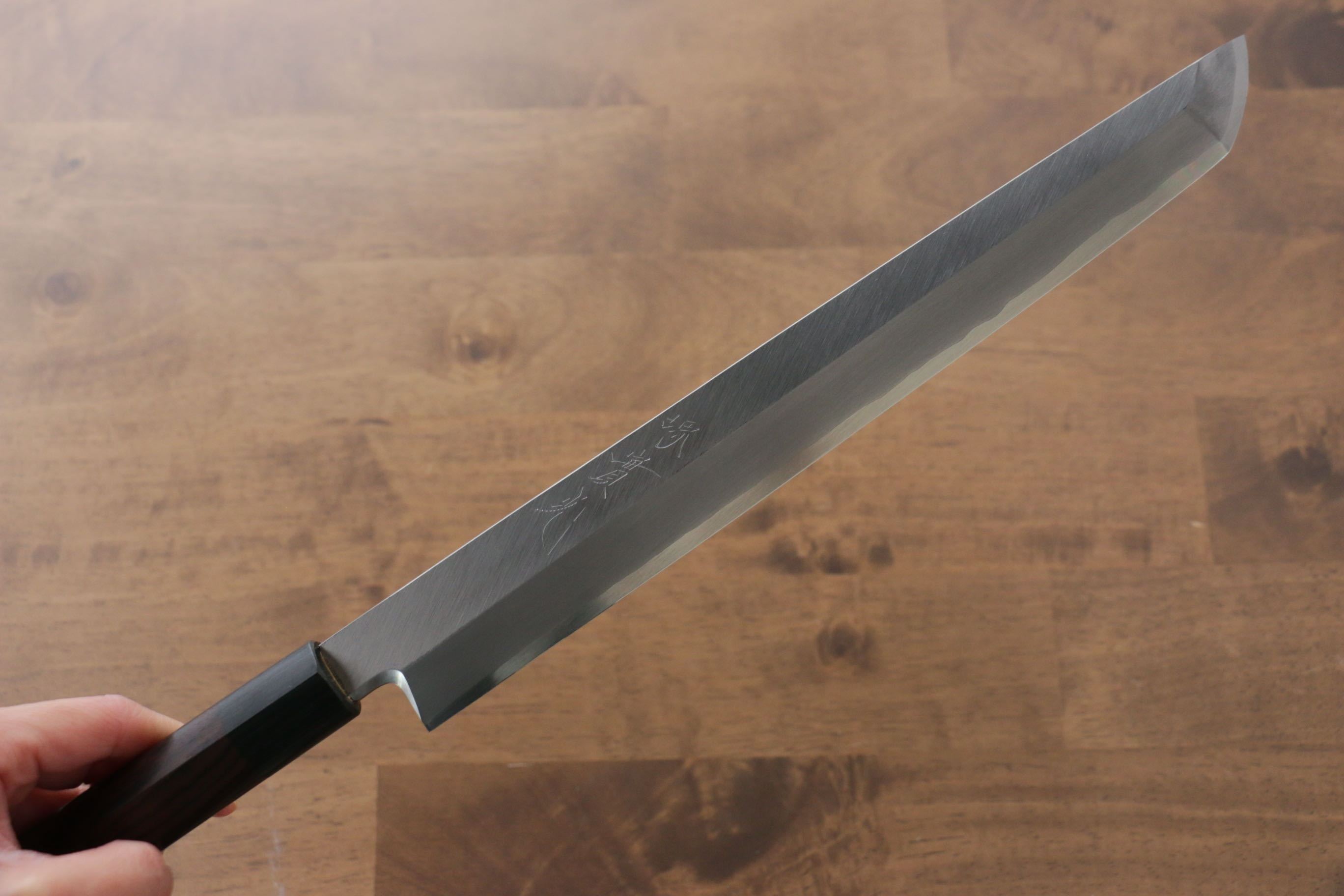 Jikko Silver Steel No.3 Sakimaru Yanagiba 270mm Shitan Handle - Japanny - Best Japanese Knife