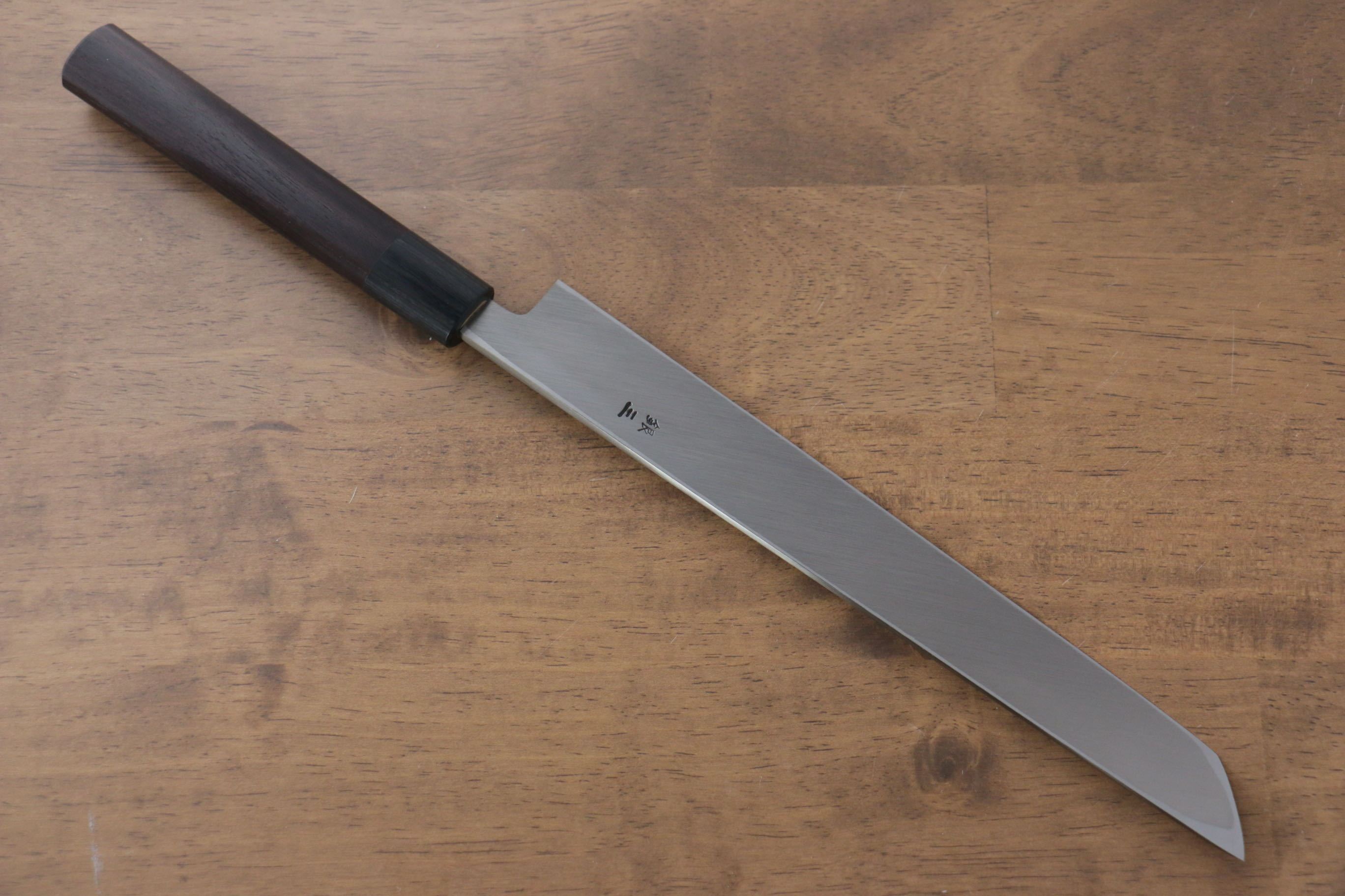 Jikko Silver Steel No.3 Sakimaru Yanagiba 240mm Shitan Handle - Japanny - Best Japanese Knife