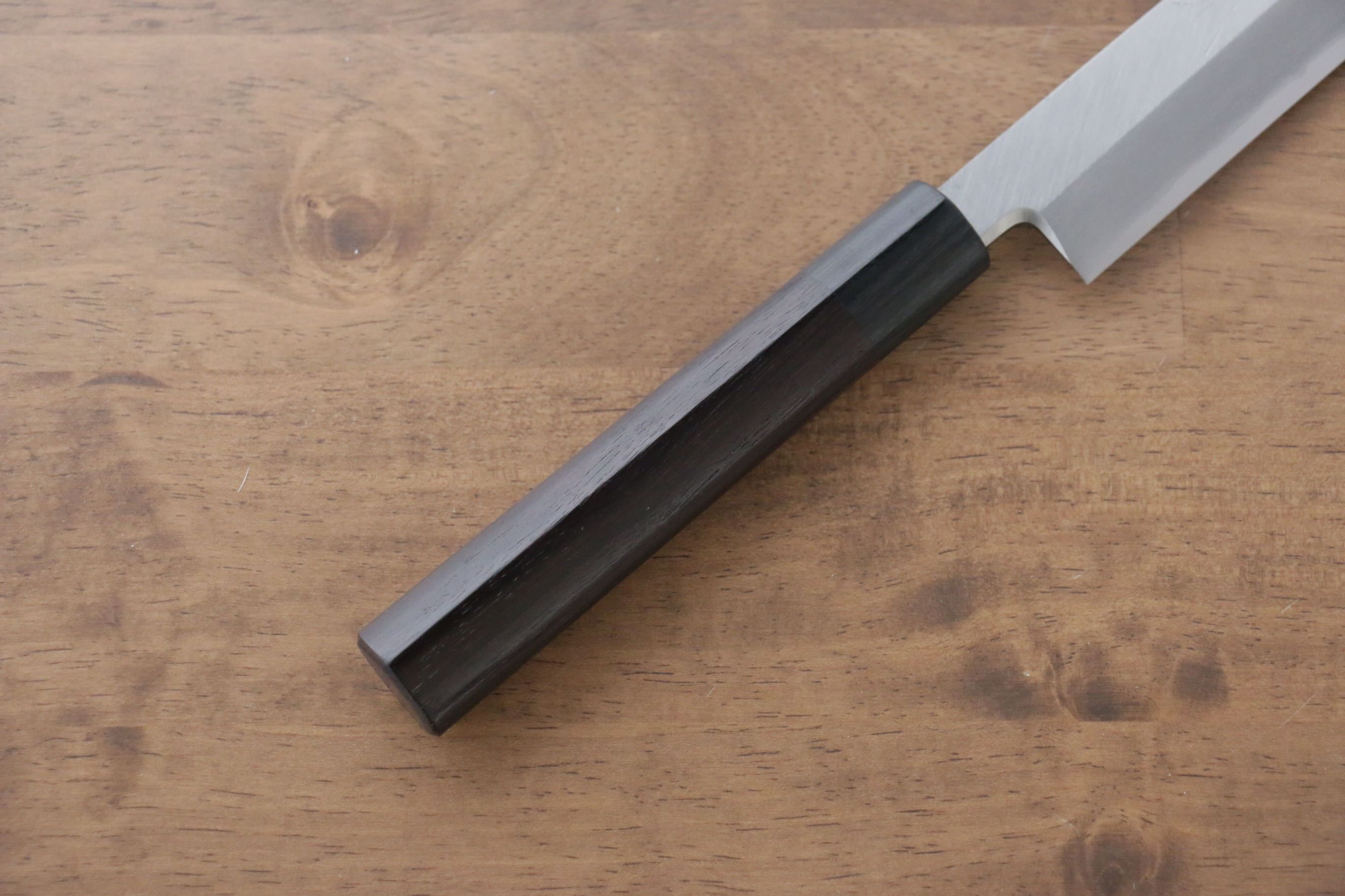 Jikko Silver Steel No.3 Sakimaru Yanagiba 240mm Shitan Handle - Japanny - Best Japanese Knife