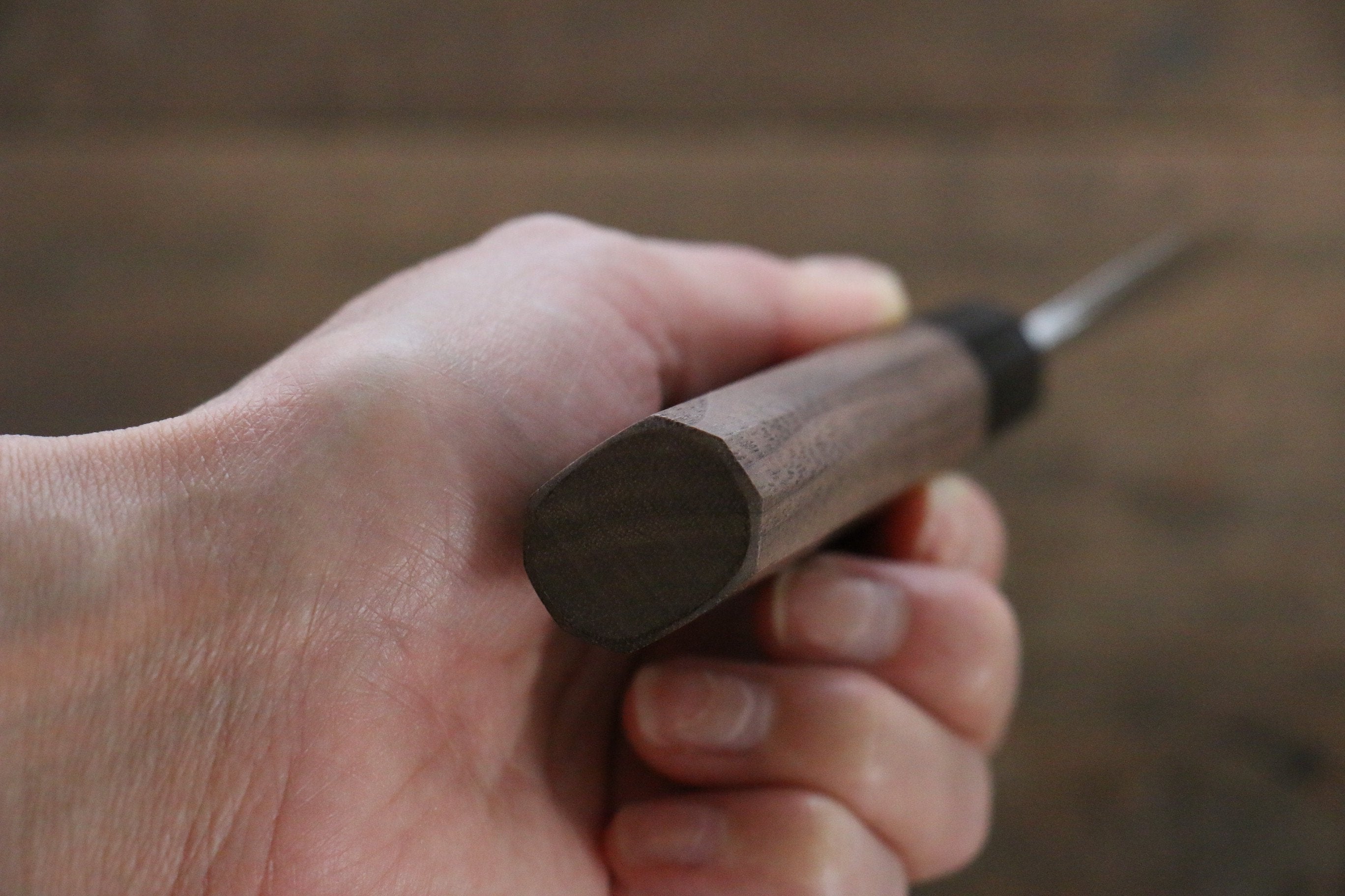 Nao Yamamoto Silver Steel No.3 Nashiji Petty-Utility 120mm Walnut Handle - Japanny - Best Japanese Knife