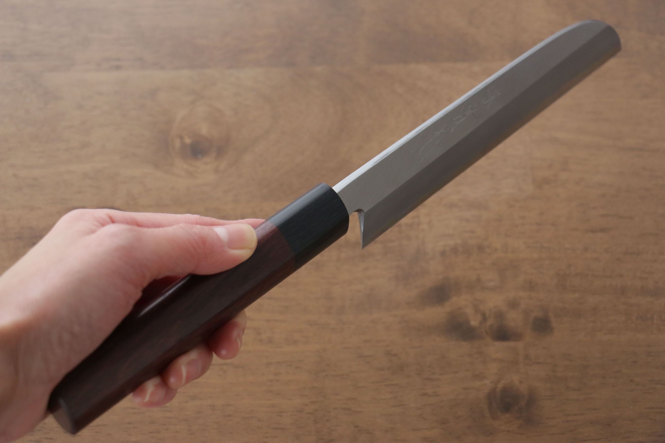 Jikko White Steel No.2 Kamagata Usuba 165mm Shitan Handle - Japanny - Best Japanese Knife