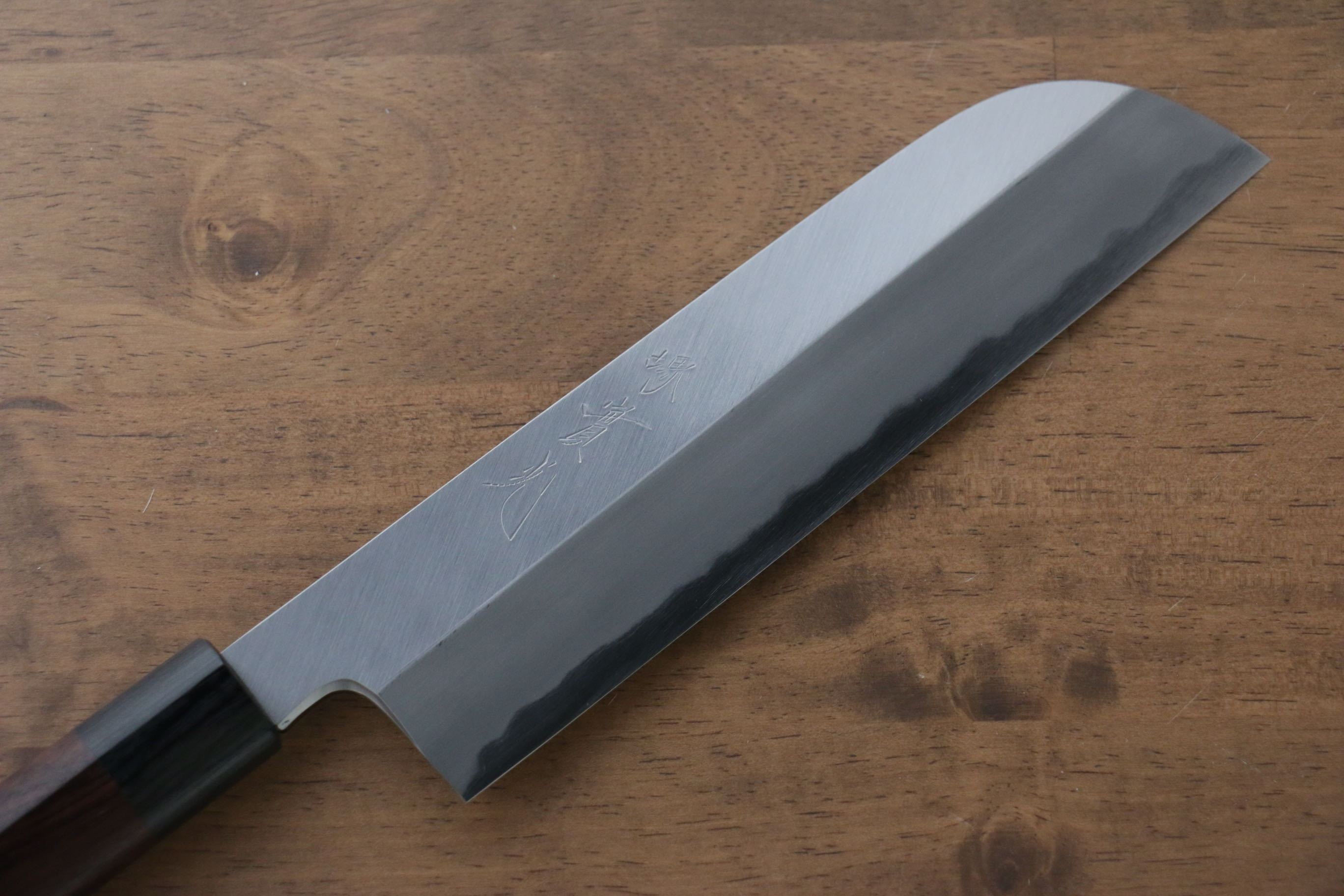 Jikko White Steel No.2 Kamagata Usuba 210mm Shitan Handle - Japanny - Best Japanese Knife