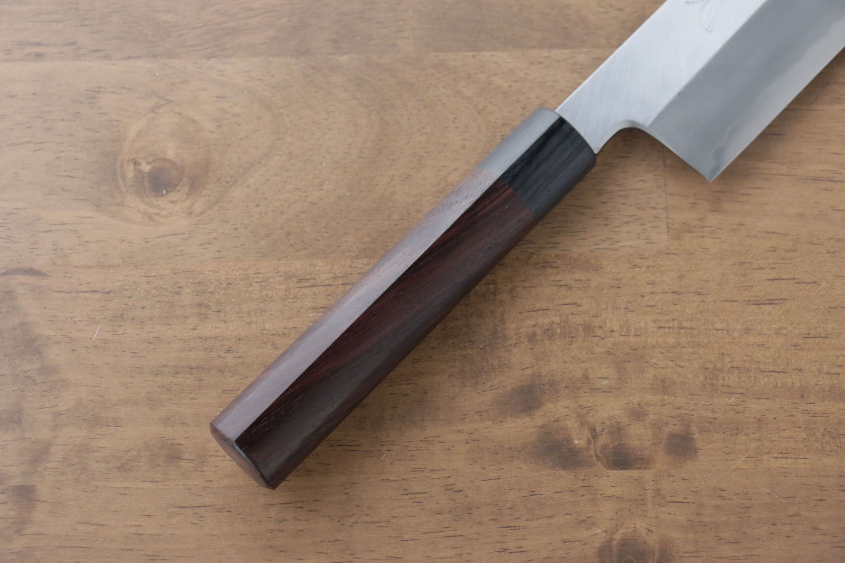 Jikko White Steel No.2 Kamagata Usuba 210mm Shitan Handle - Japanny - Best Japanese Knife