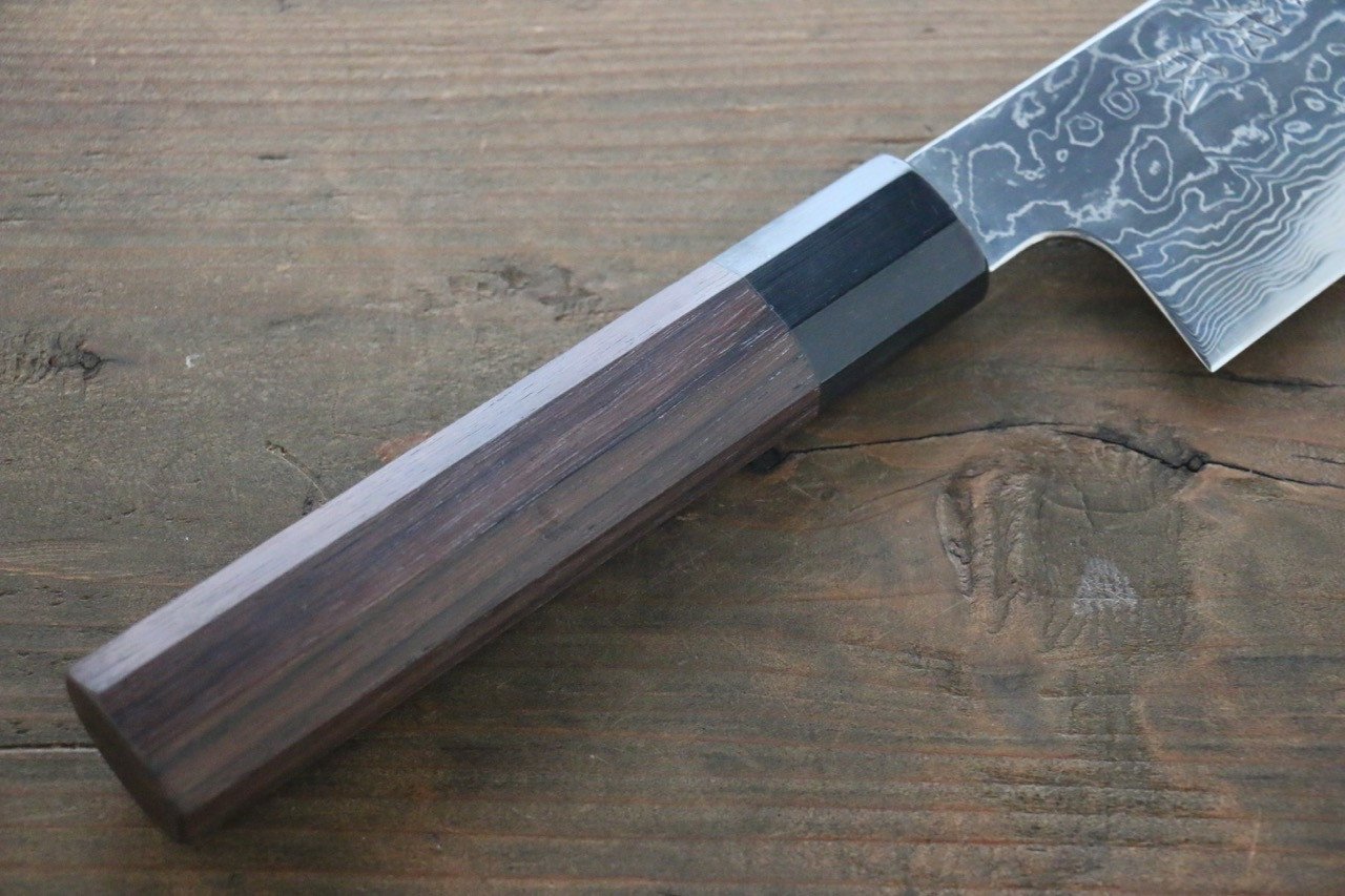 Sukenari SG2 Damascus Gyuto 240mm Shitan Handle - Japanny - Best Japanese Knife