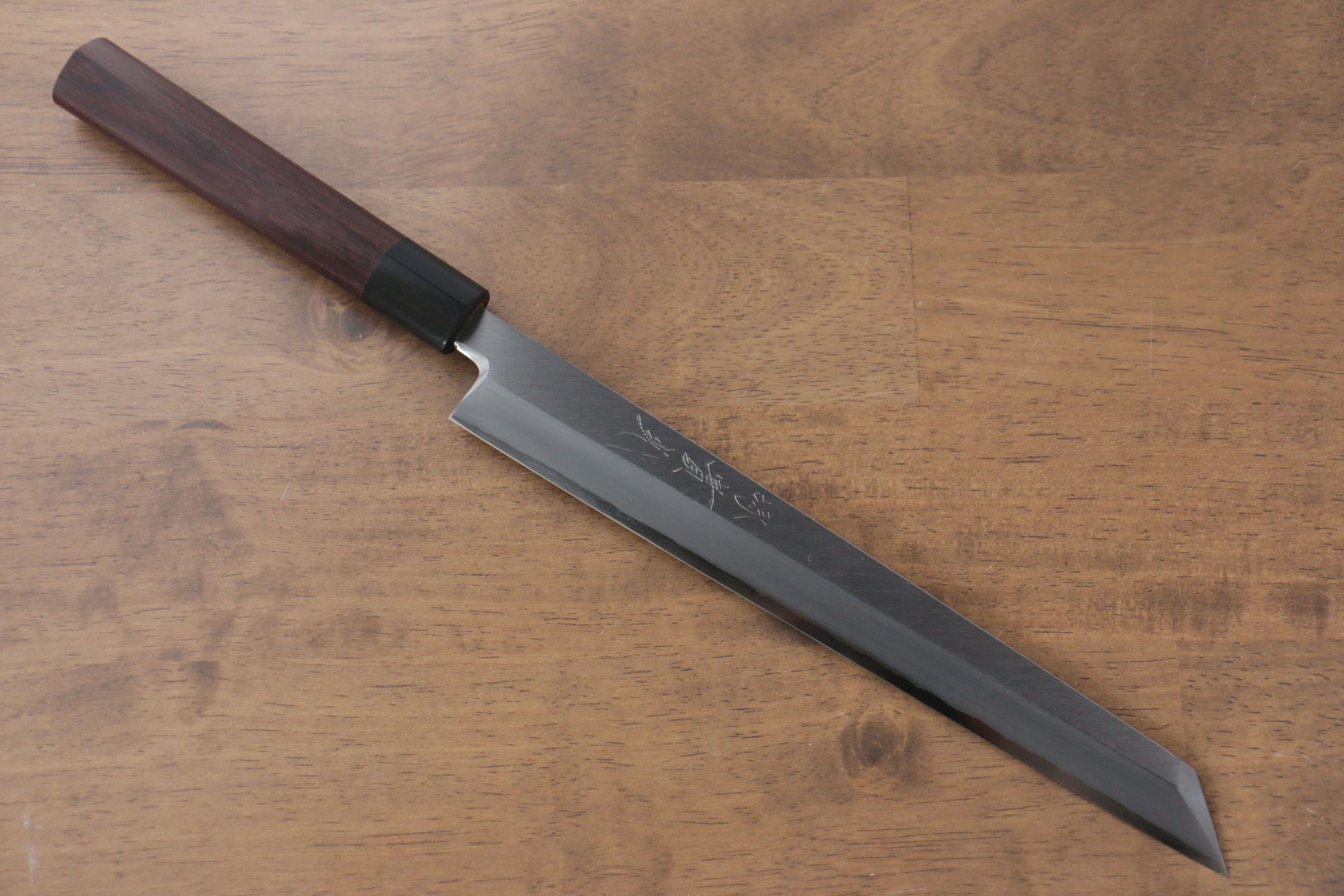 Jikko Silver Steel No.3 Kiritsuke Yanagiba 240mm Shitan Handle - Japanny - Best Japanese Knife