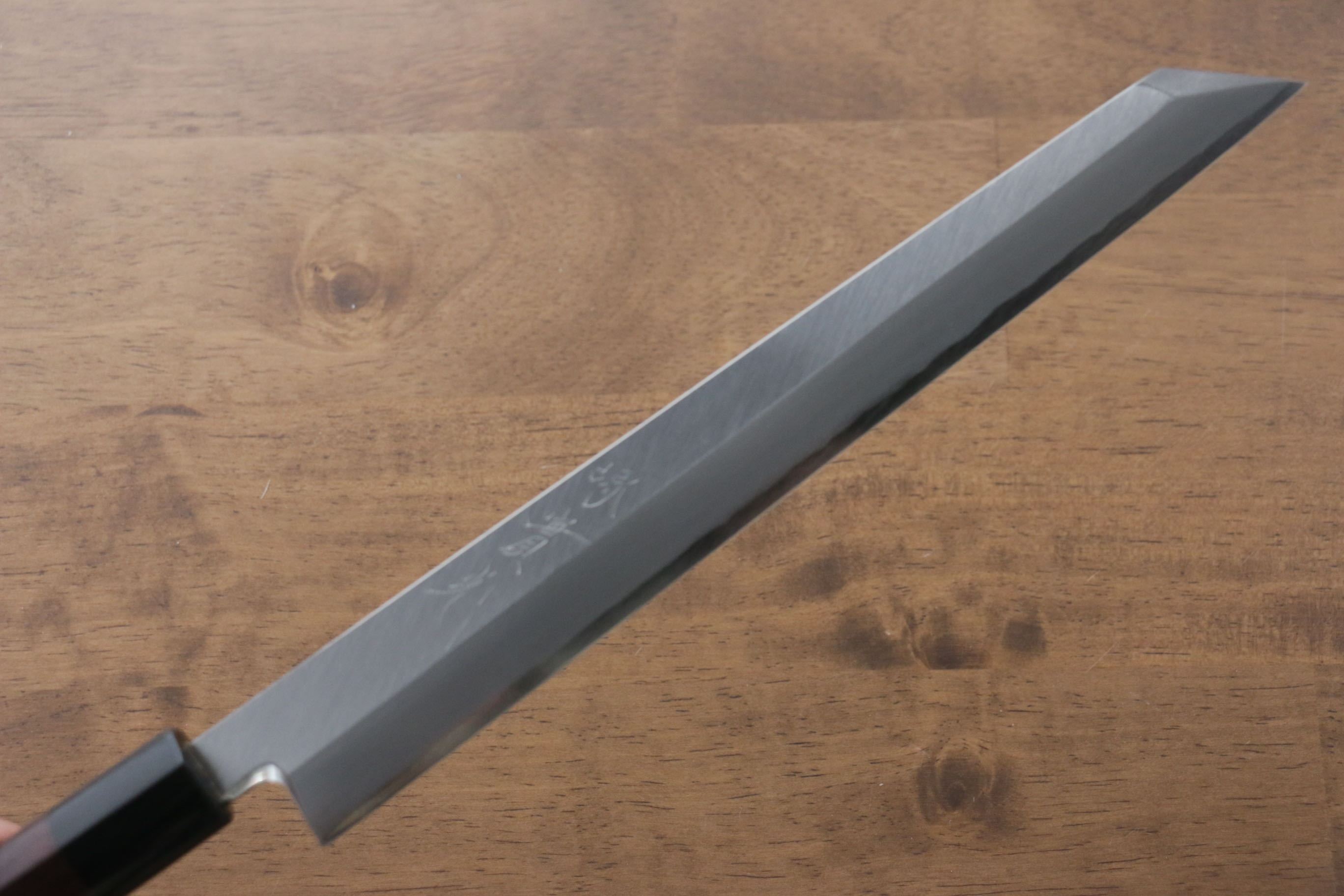 Jikko Silver Steel No.3 Kiritsuke Yanagiba 240mm Shitan Handle - Japanny - Best Japanese Knife