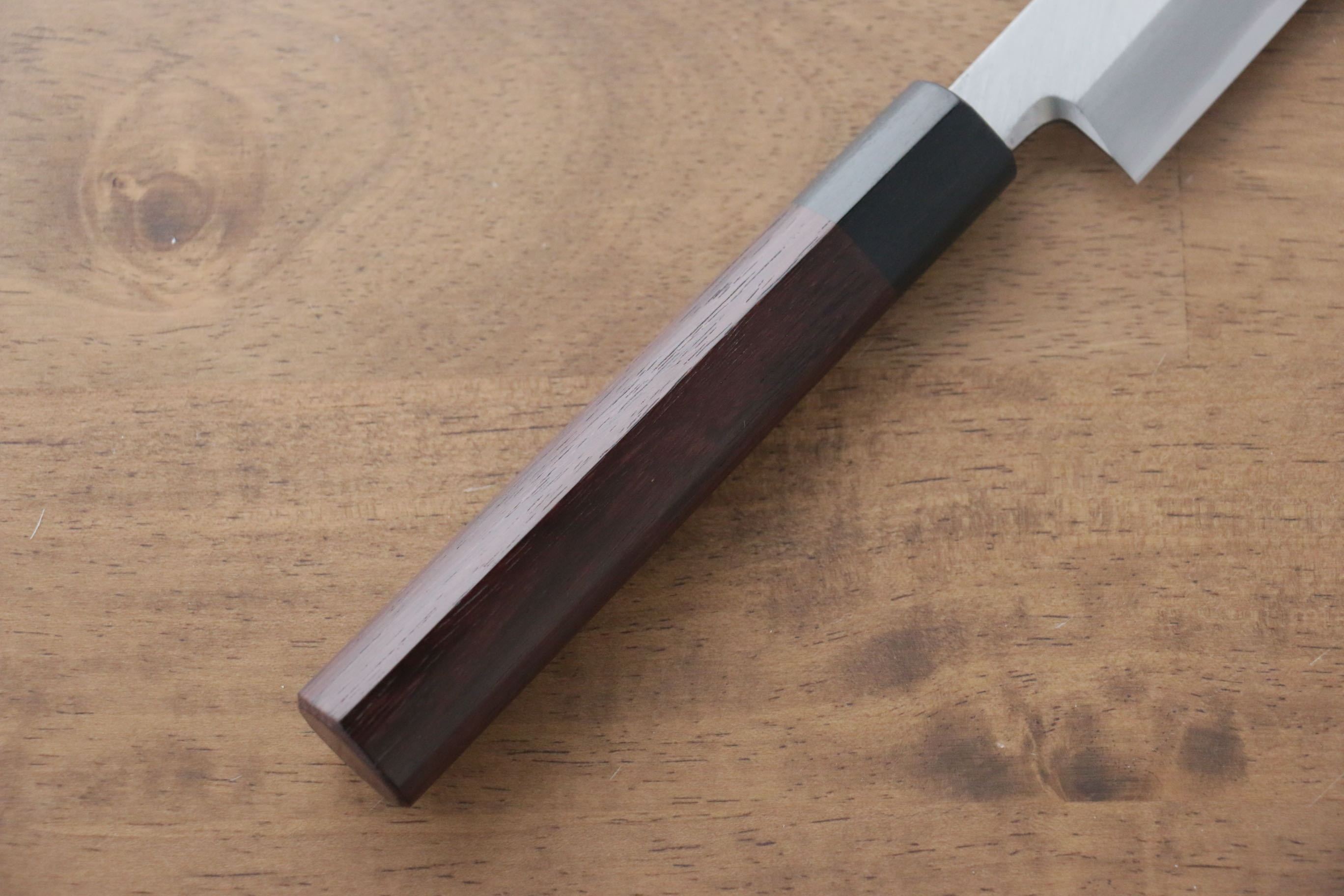 Jikko Silver Steel No.3 Kiritsuke Yanagiba 240mm Shitan Handle - Japanny - Best Japanese Knife