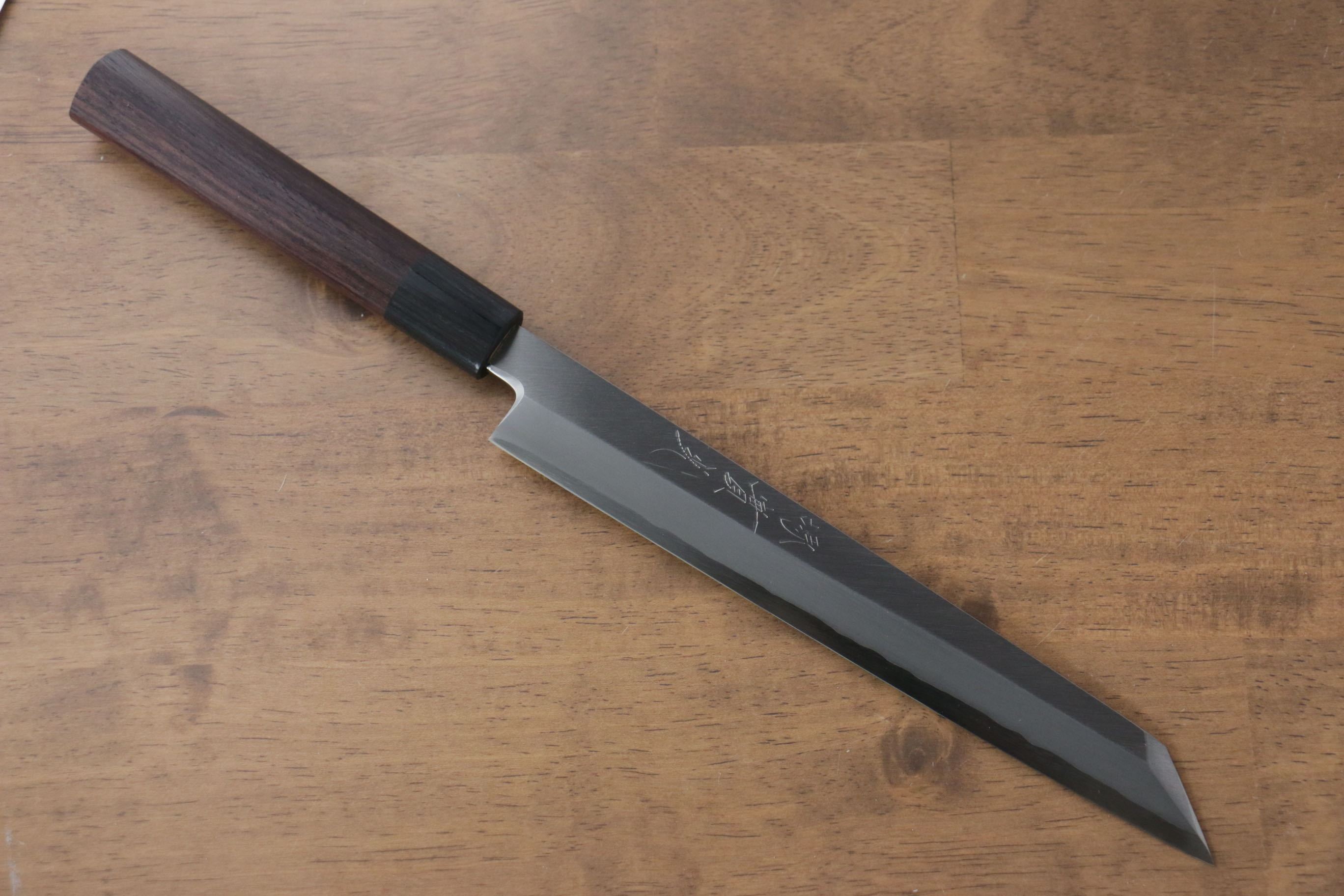 Jikko Silver Steel No.3 Kiritsuke Yanagiba 210mm Shitan Handle - Japanny - Best Japanese Knife