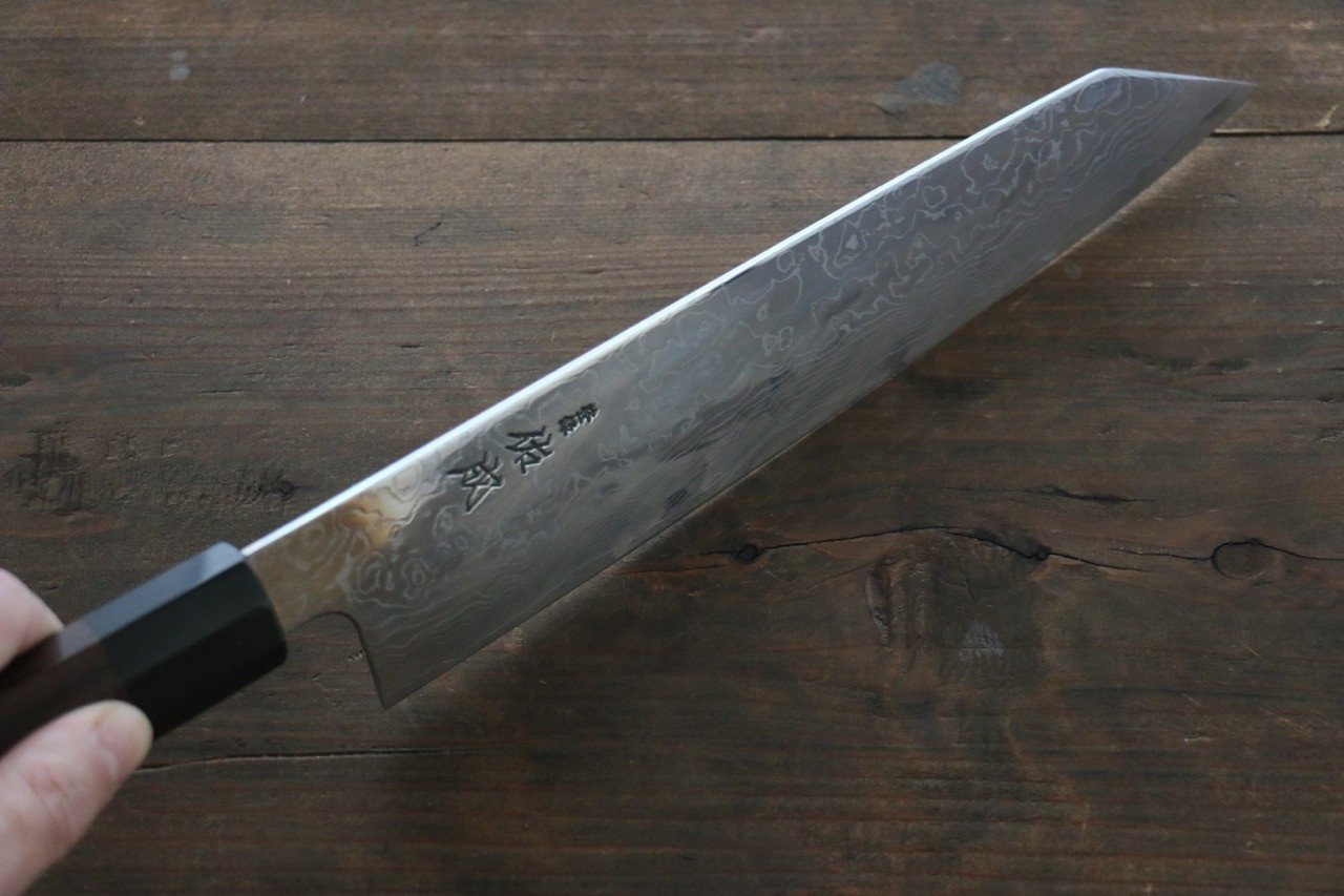 Sukenari SG2 Damascus Kiritsuke Gyuto 240mm Shitan Handle - Japanny - Best Japanese Knife