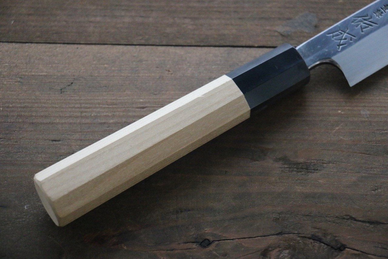 Sukenari Blue Steel No.2 Hongasumi Yanagiba Magnolia Handle - Japanny - Best Japanese Knife