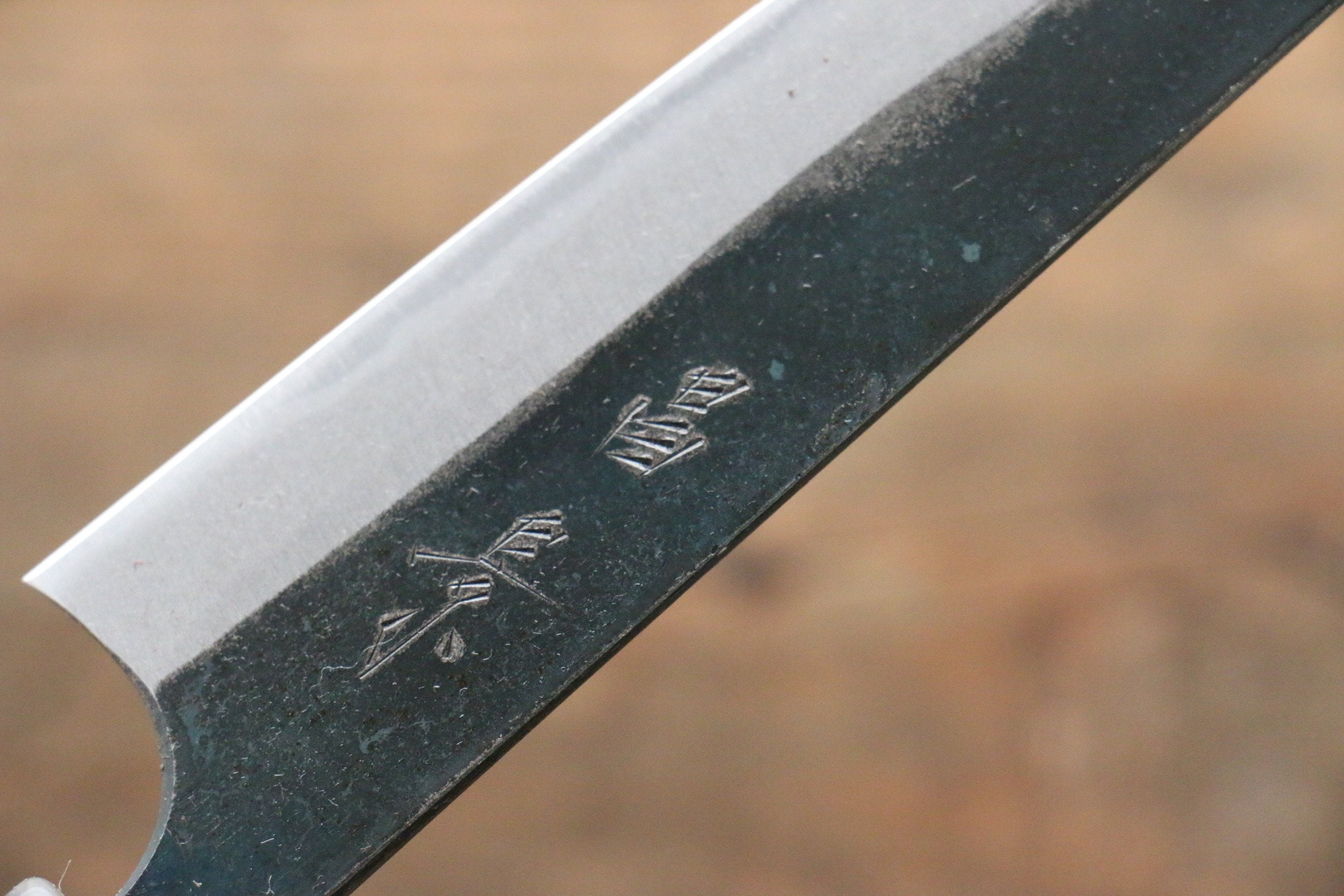 Masakage Mizu Blue Steel No.2 Black Finished Petty-Utility 150mm American Cherry Handle - Japanny - Best Japanese Knife