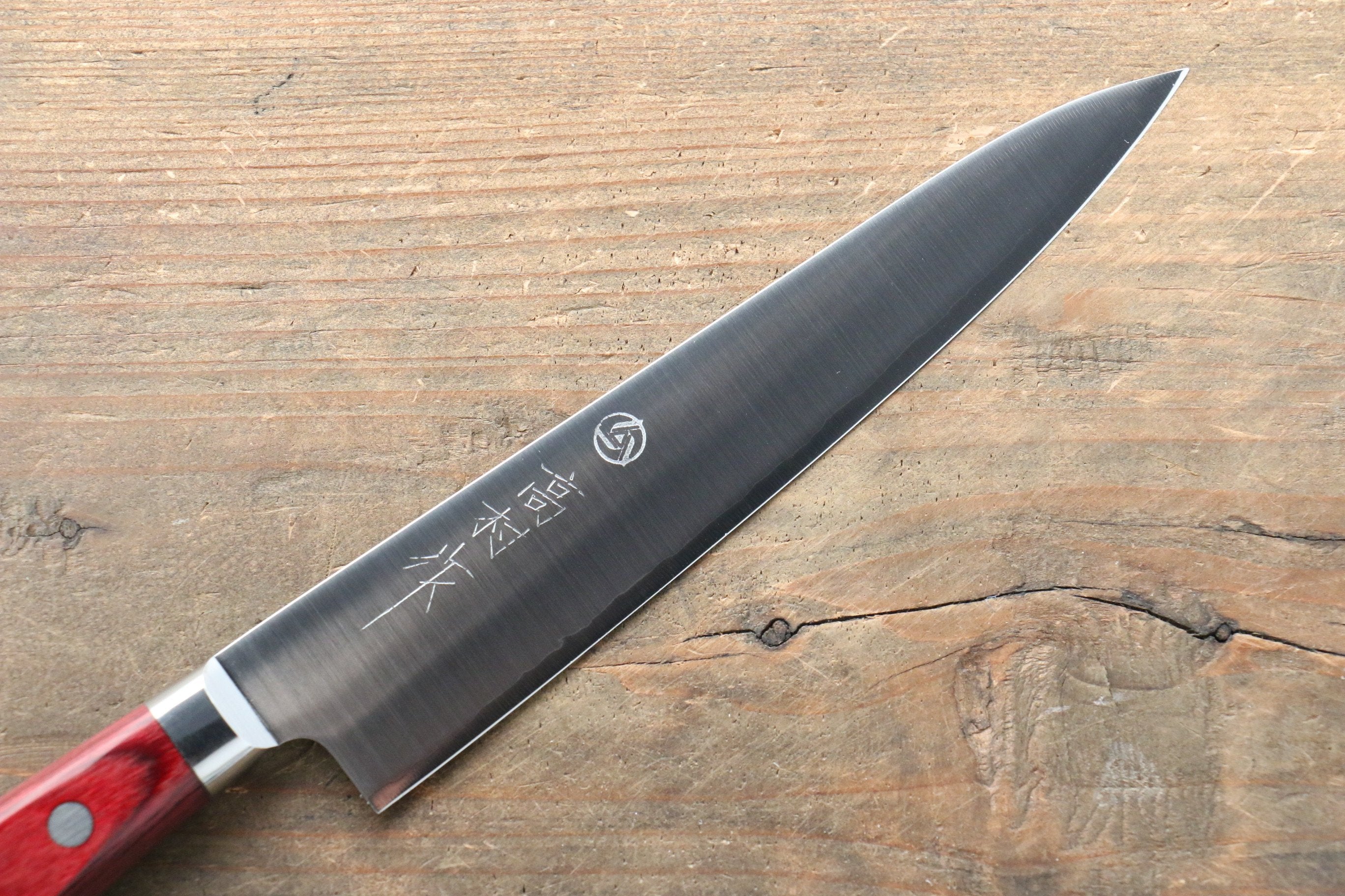 Takamura Knives SG2 Petty-Utility 150mm with Red Pakka wood Handle - Japanny - Best Japanese Knife