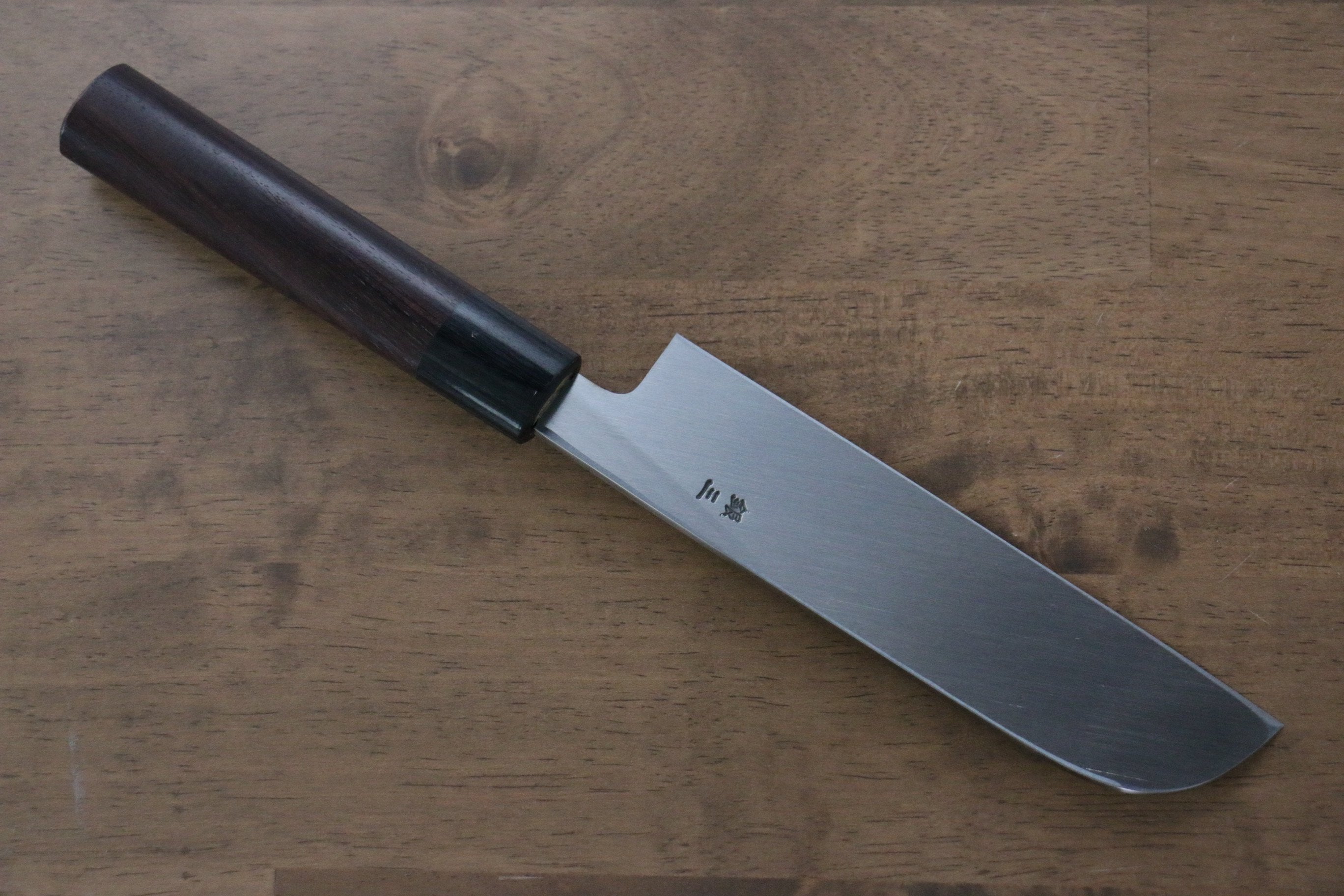 Jikko Silver Steel No.3 Kamagata Usuba 165mm Shitan Handle - Japanny - Best Japanese Knife
