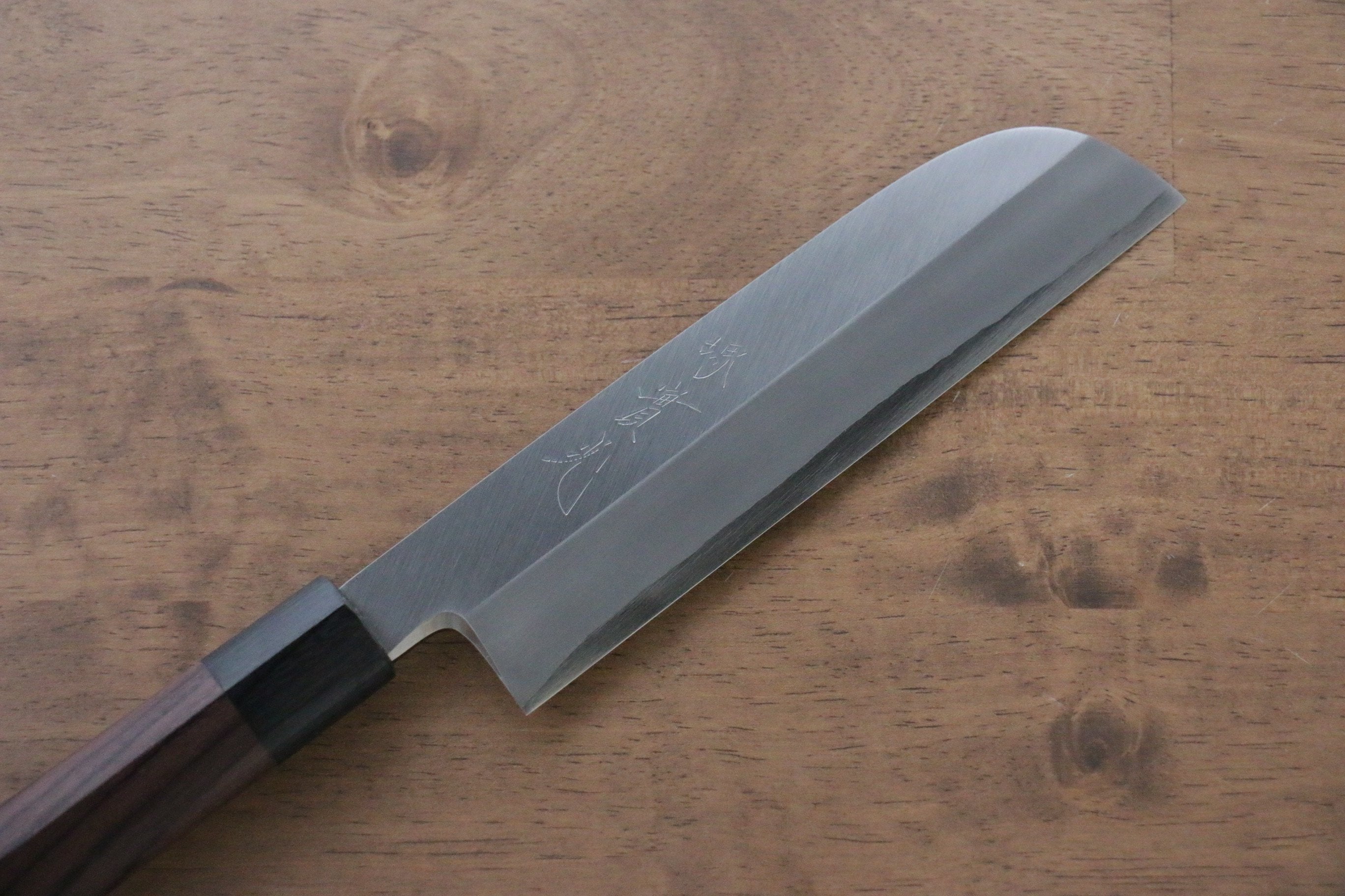 Jikko Silver Steel No.3 Kamagata Usuba 180mm Shitan Handle - Japanny - Best Japanese Knife
