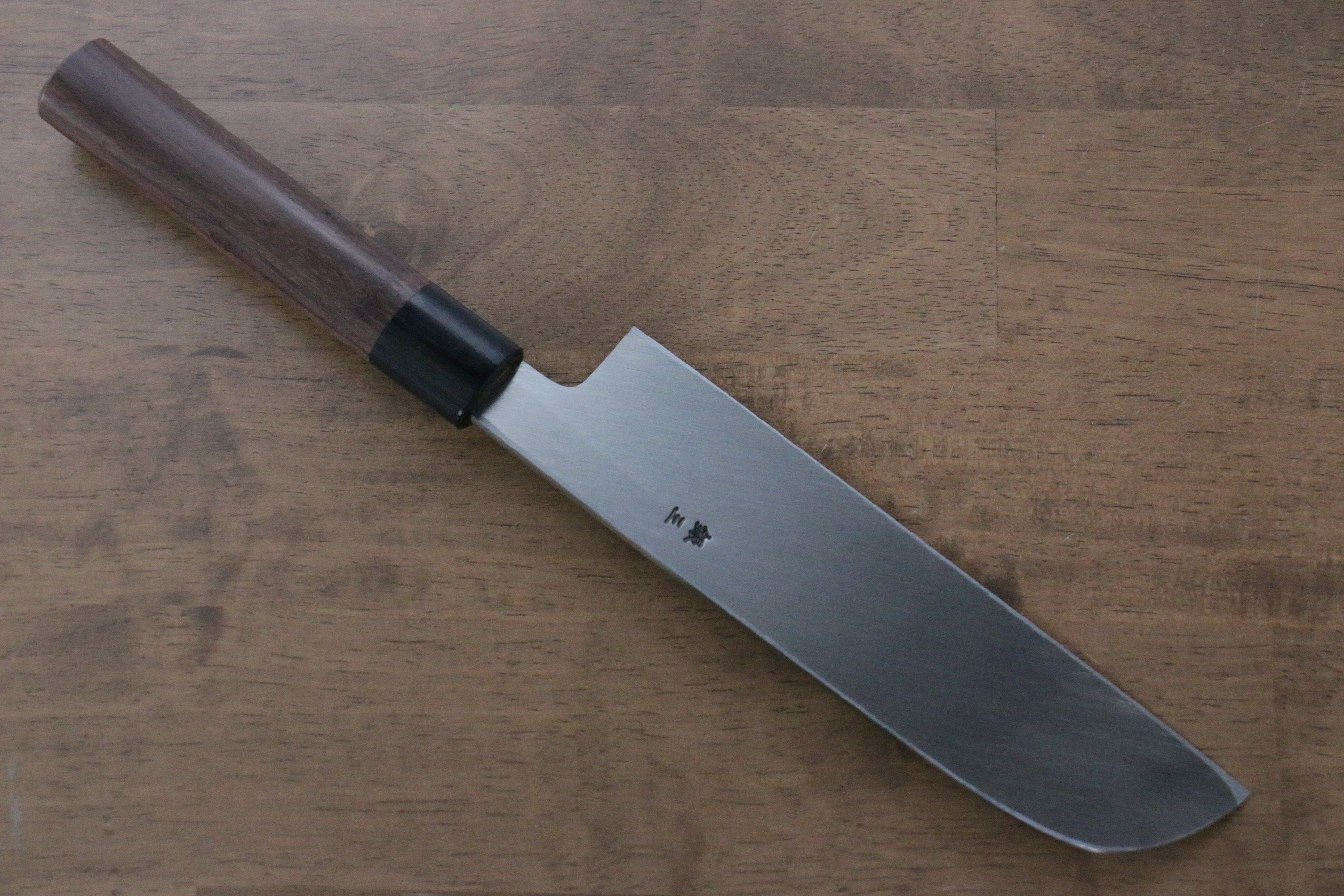 Jikko Silver Steel No.3 Kamagata Usuba 195mm Shitan Handle - Japanny - Best Japanese Knife