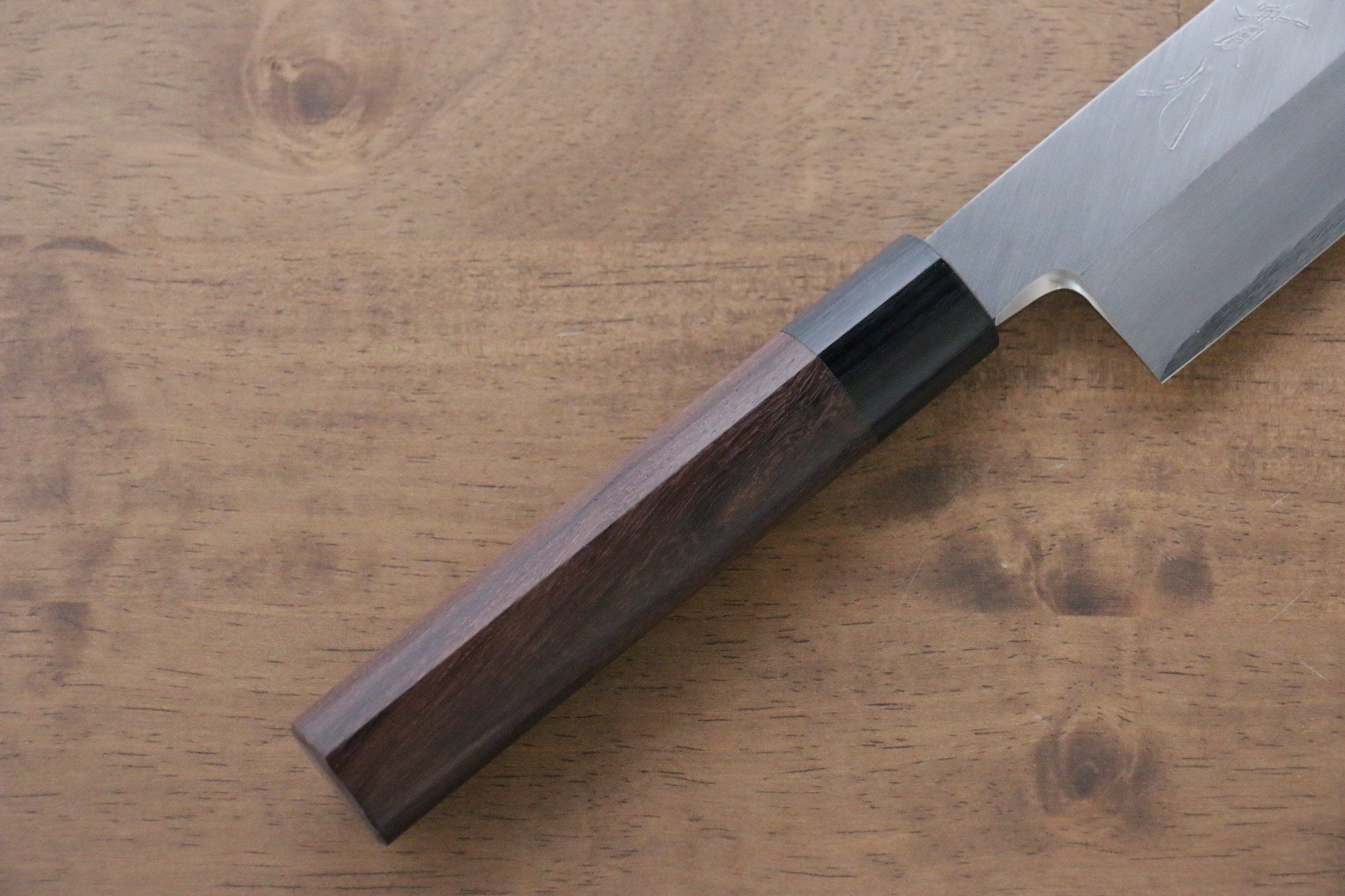 Jikko Silver Steel No.3 Kamagata Usuba 195mm Shitan Handle - Japanny - Best Japanese Knife