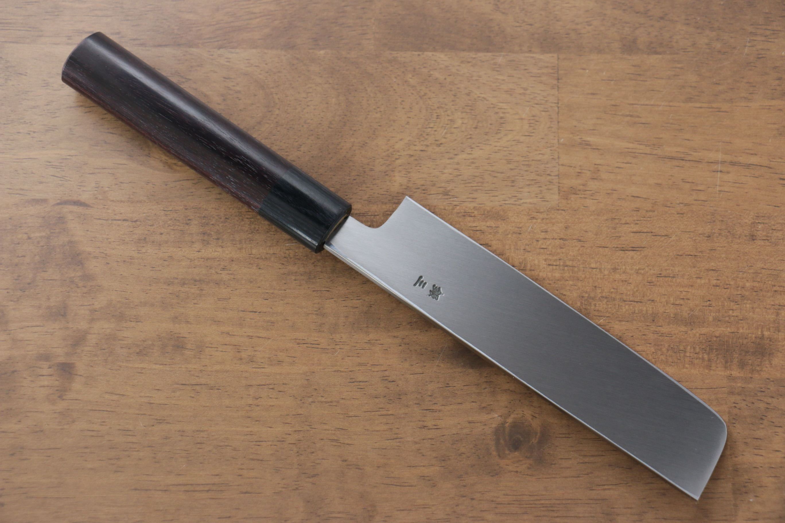 Jikko Silver Steel No.3 Usuba 165mm Shitan Handle - Japanny - Best Japanese Knife