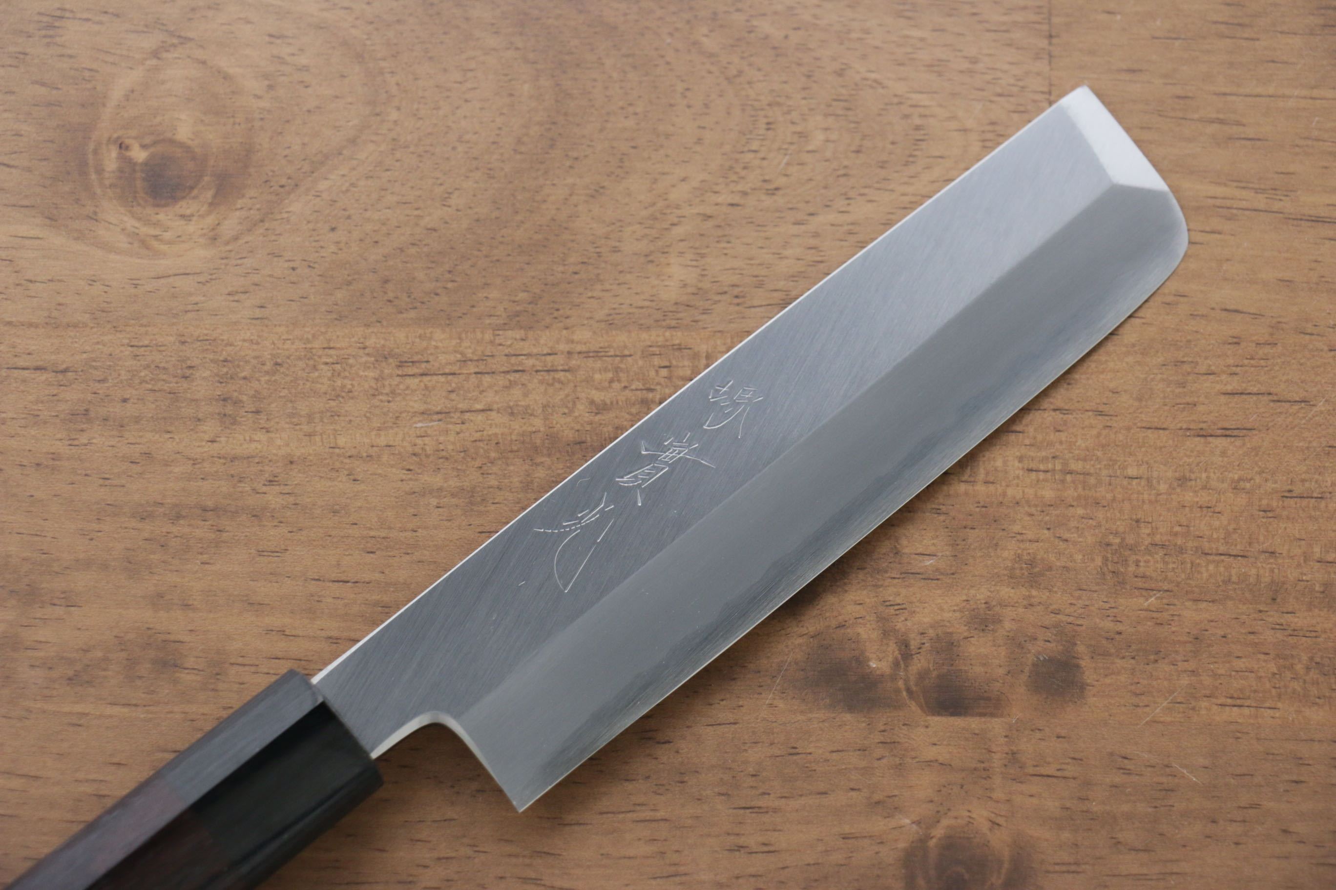 Jikko Silver Steel No.3 Usuba 165mm Shitan Handle - Japanny - Best Japanese Knife