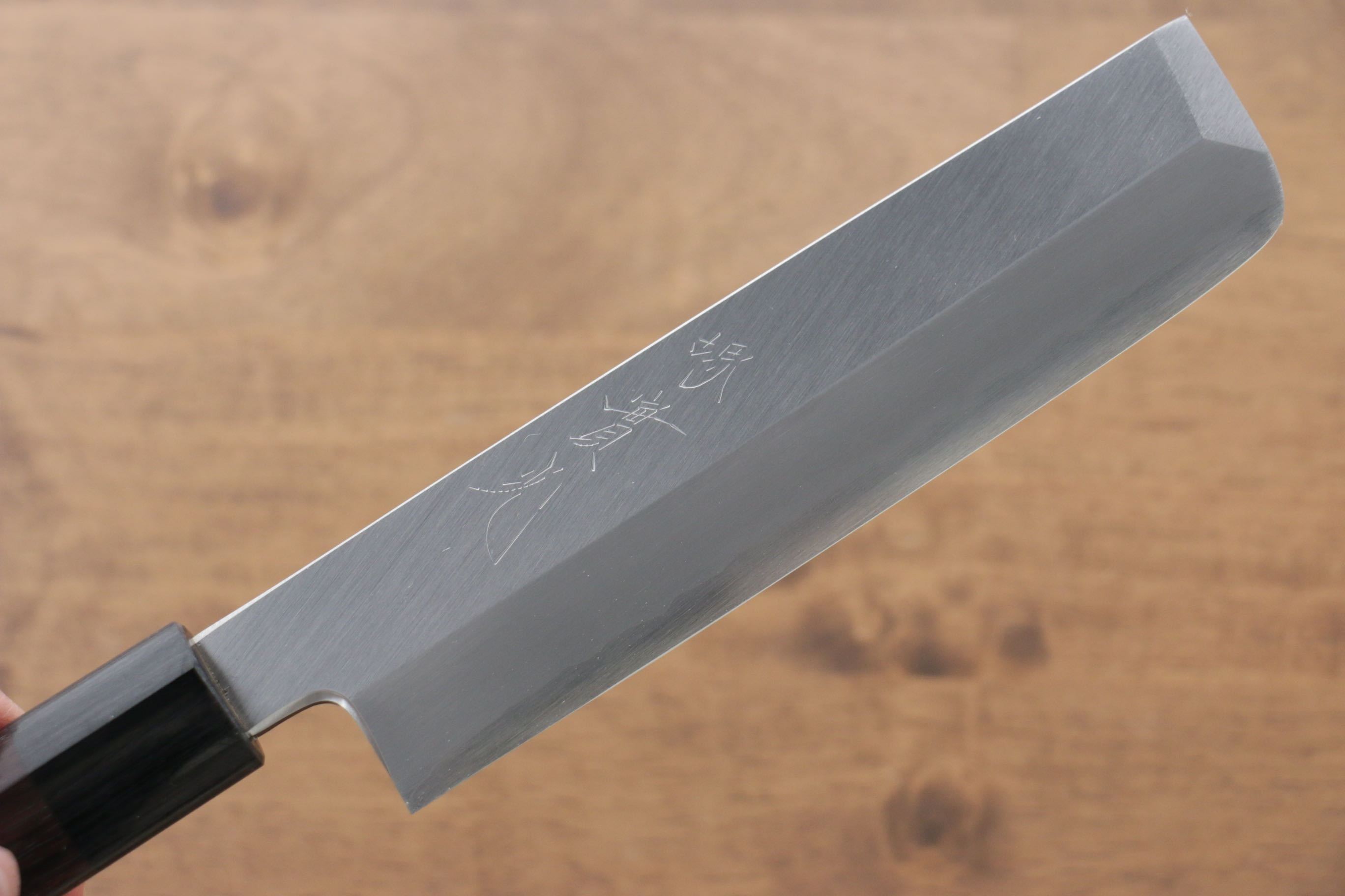Jikko Silver Steel No.3 Usuba 165mm Shitan Handle - Japanny - Best Japanese Knife
