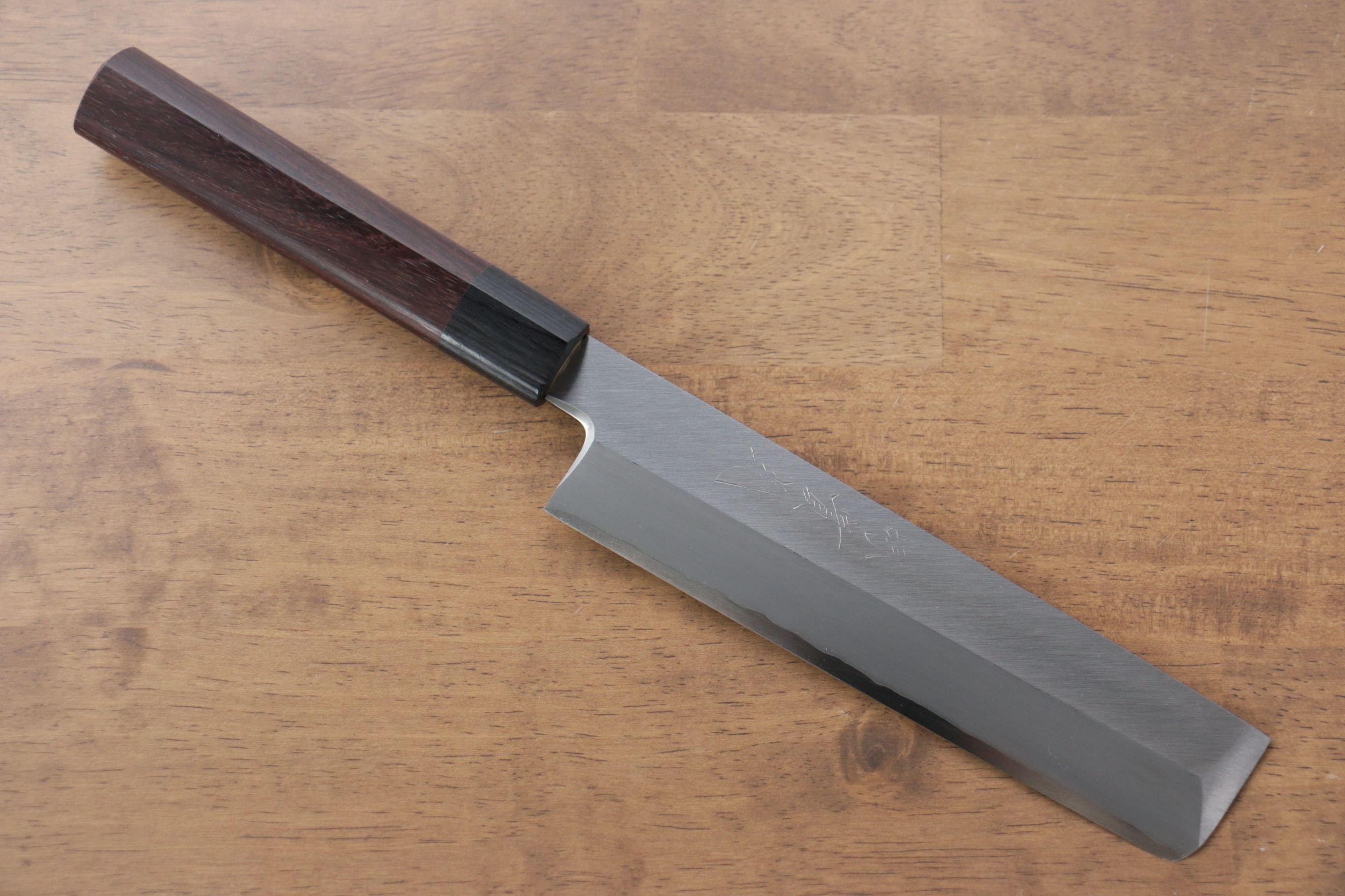 Jikko Silver Steel No.3 Usuba 180mm Shitan Handle - Japanny - Best Japanese Knife