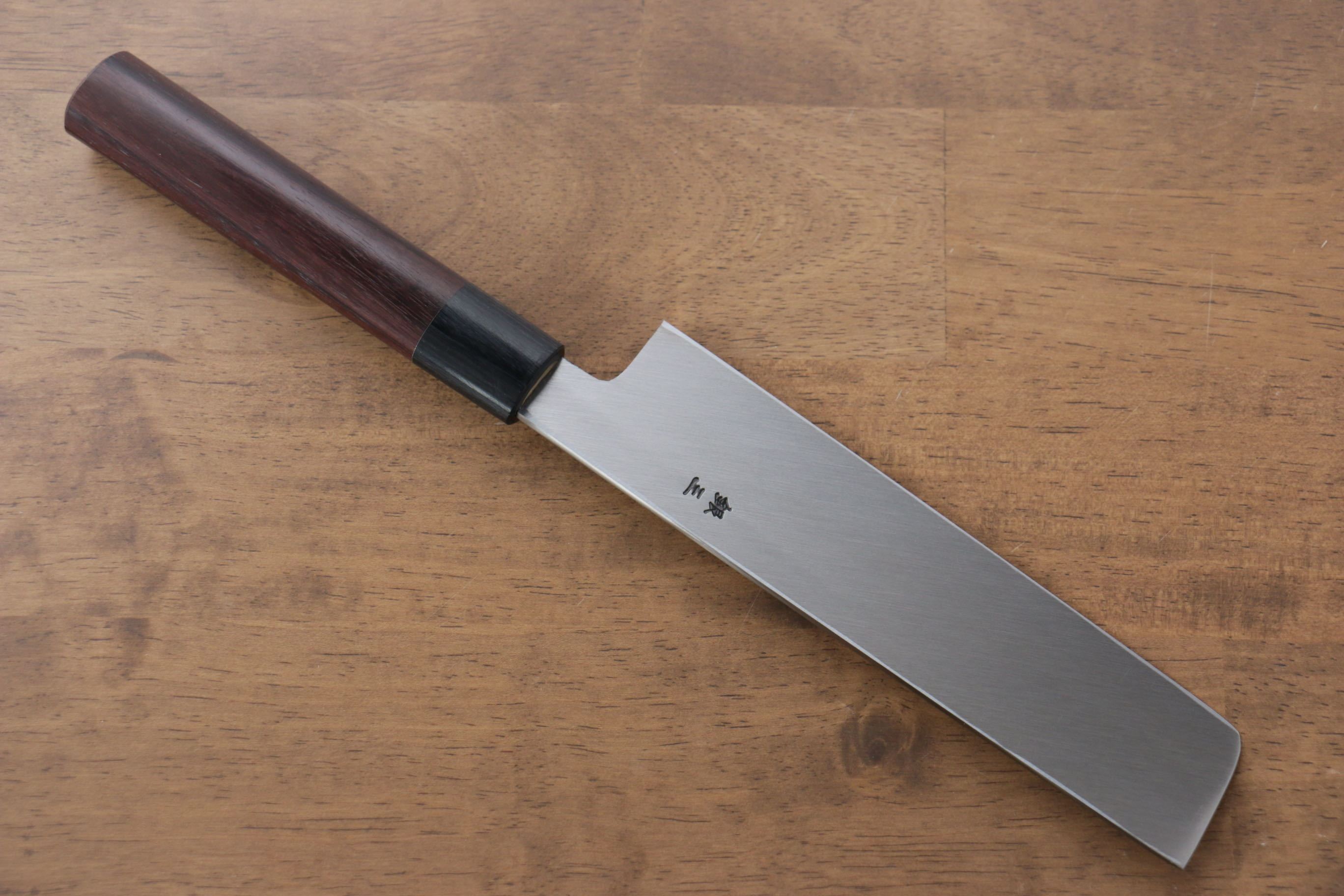 Jikko Silver Steel No.3 Usuba 180mm Shitan Handle - Japanny - Best Japanese Knife