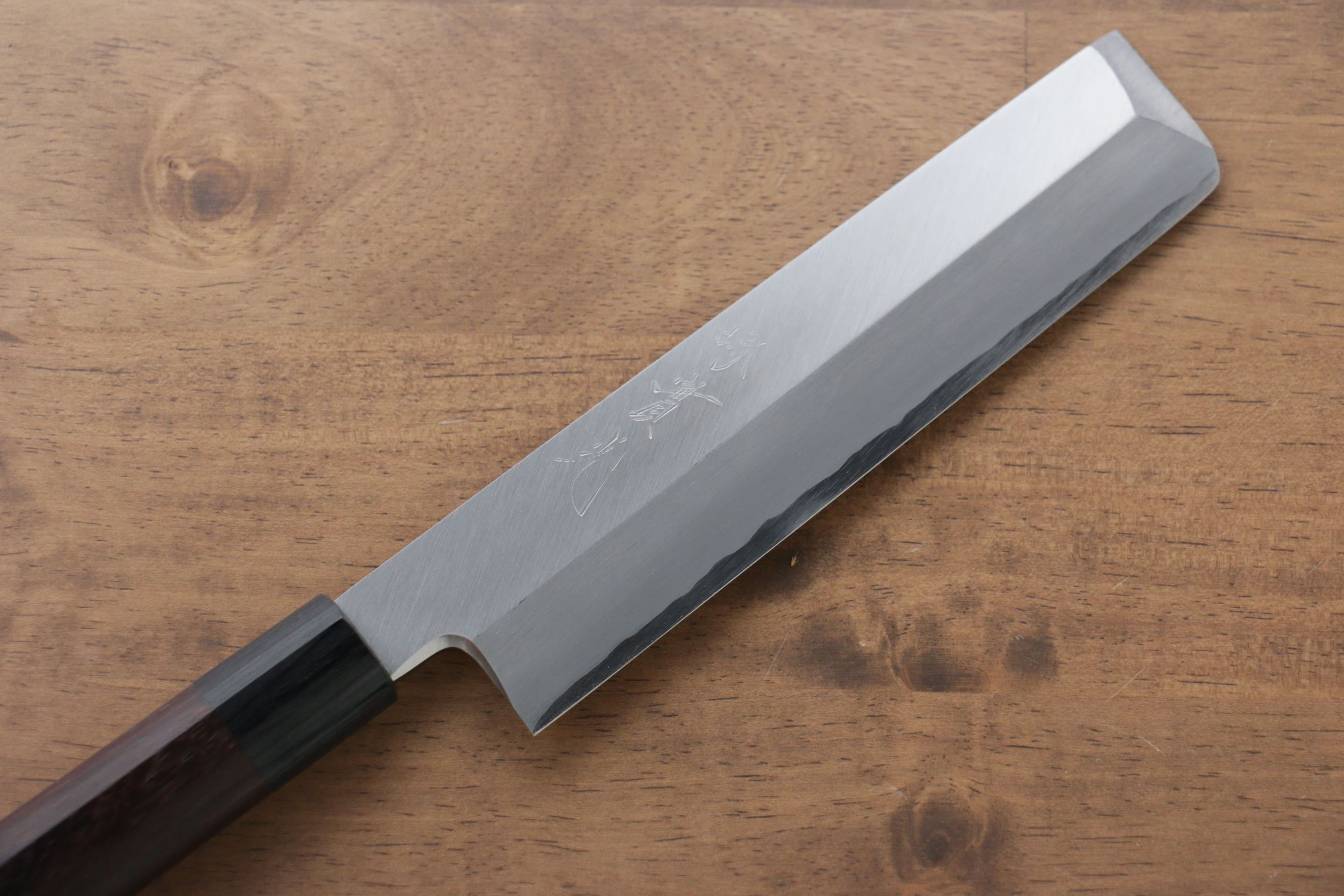 Jikko Silver Steel No.3 Usuba 180mm Shitan Handle - Japanny - Best Japanese Knife
