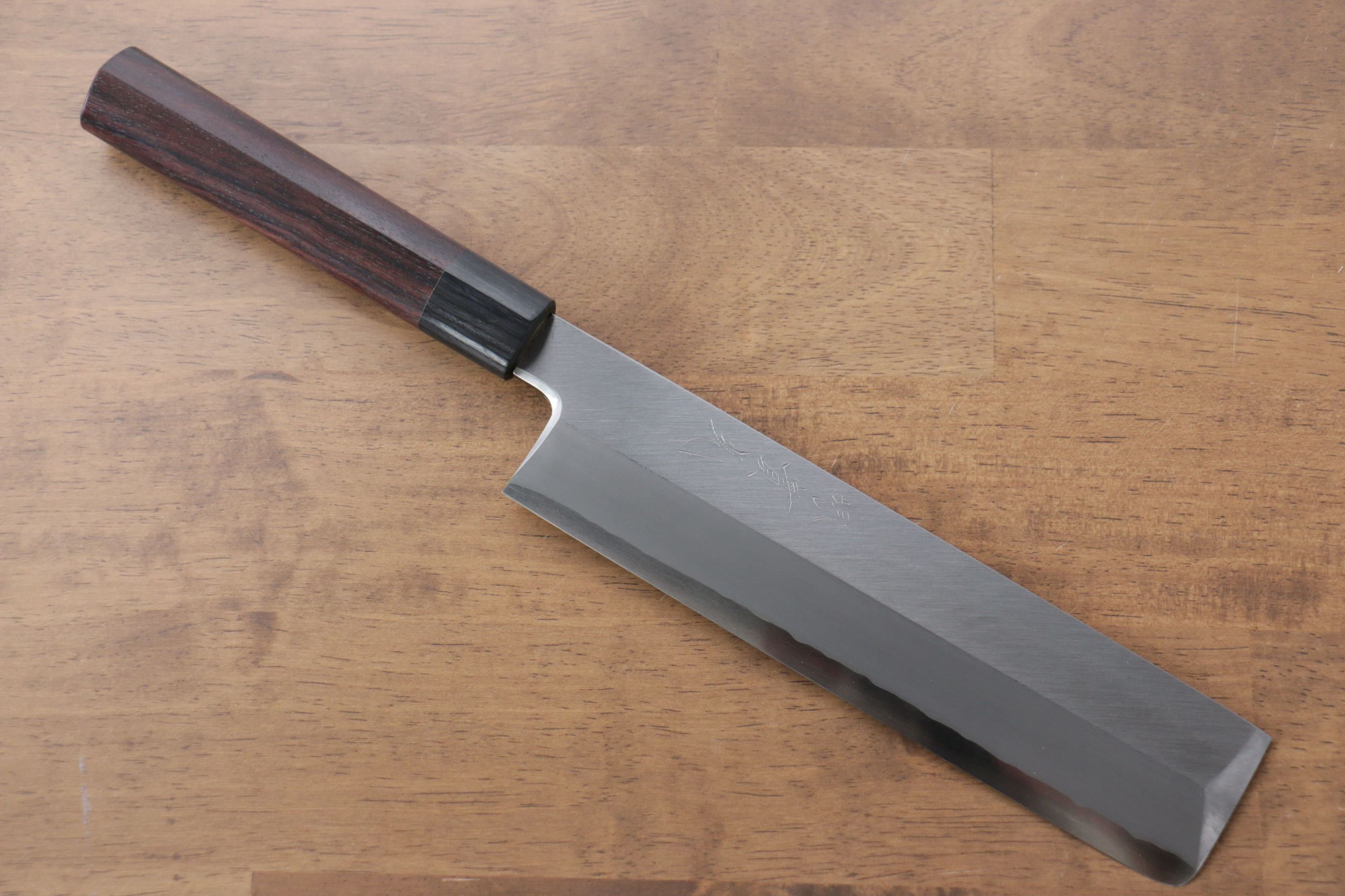 Jikko Silver Steel No.3 Usuba 210mm Shitan Handle - Japanny - Best Japanese Knife